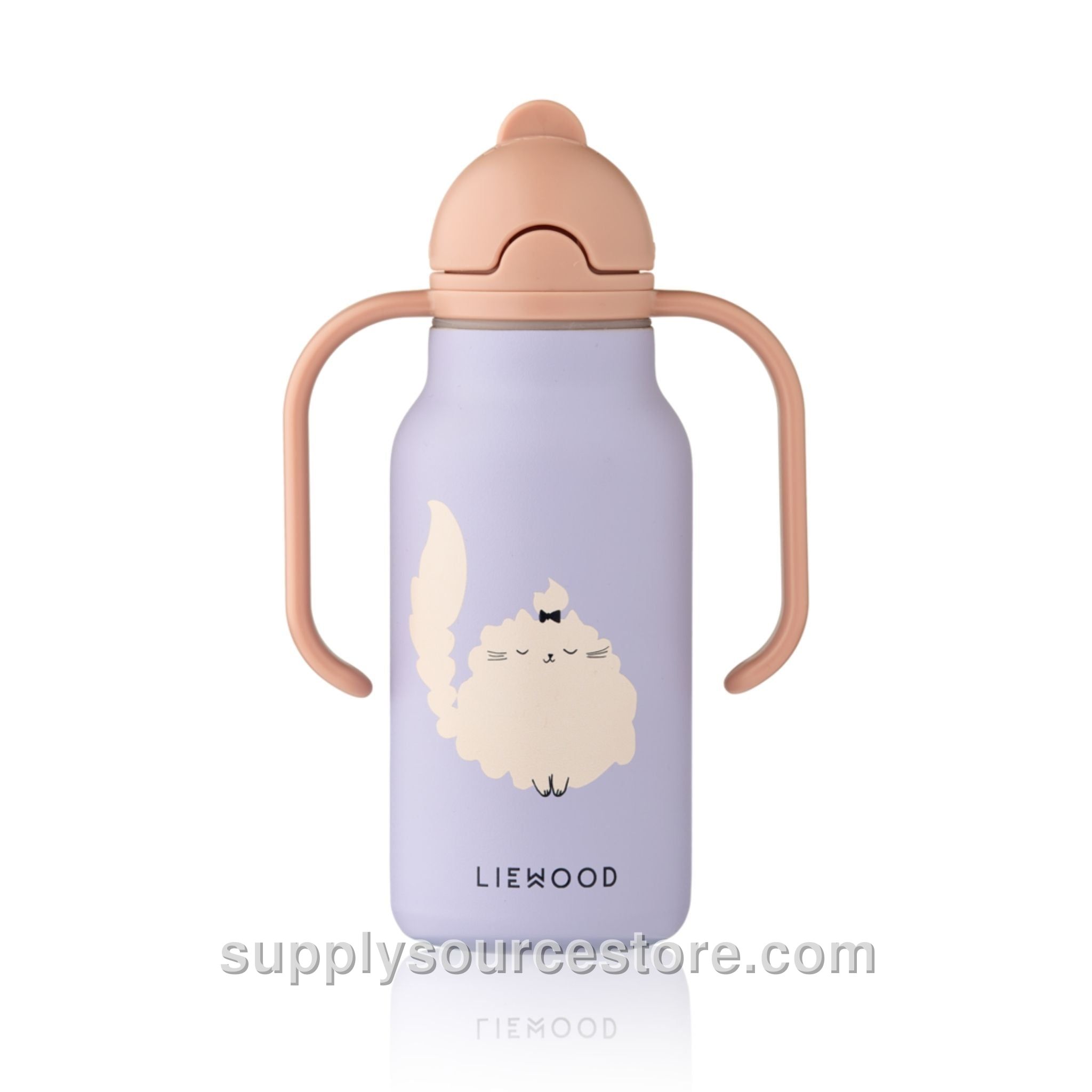 Kimmie Water Bottle 250 ml - Cat / Warm Lilac