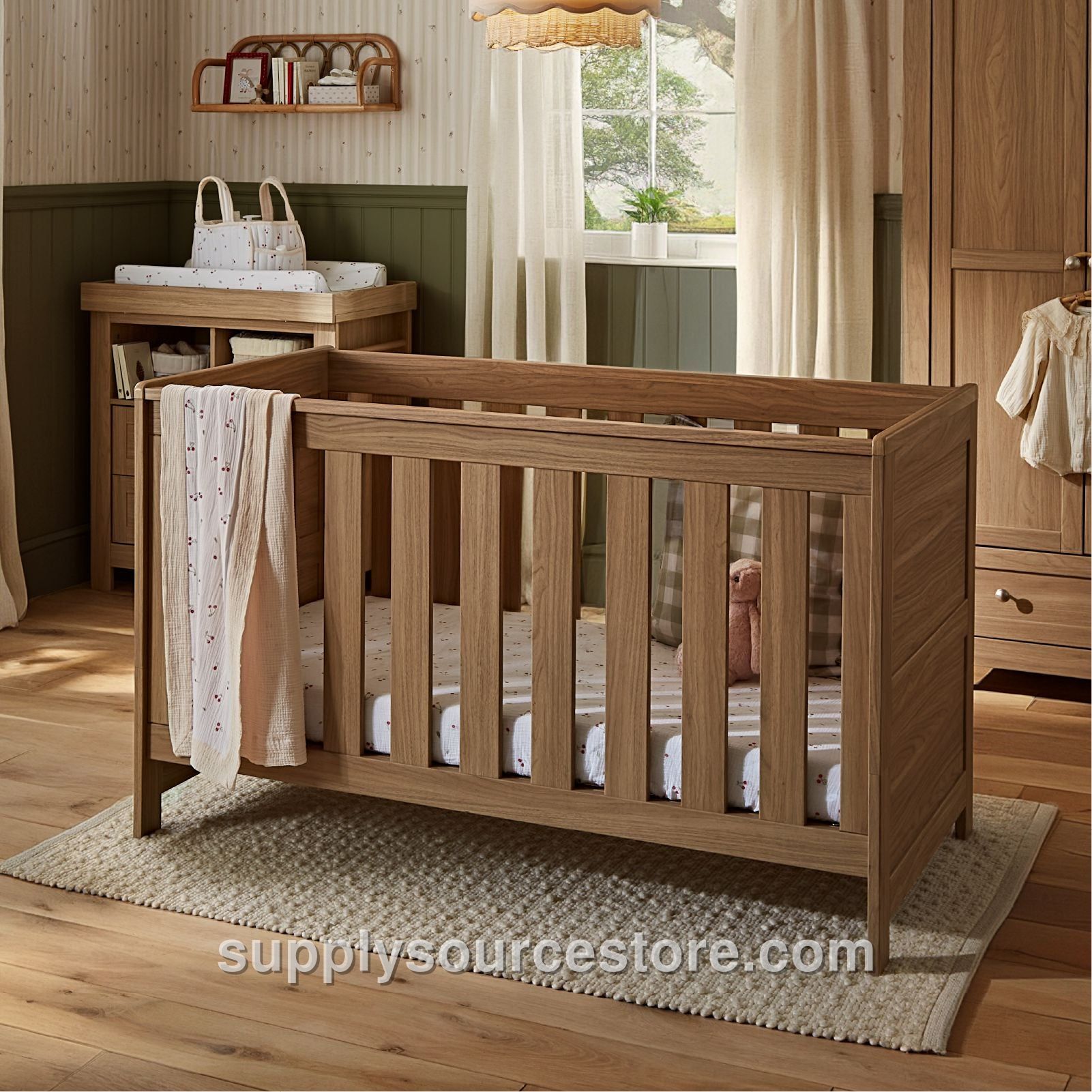 Burford Cot Bed - Oak