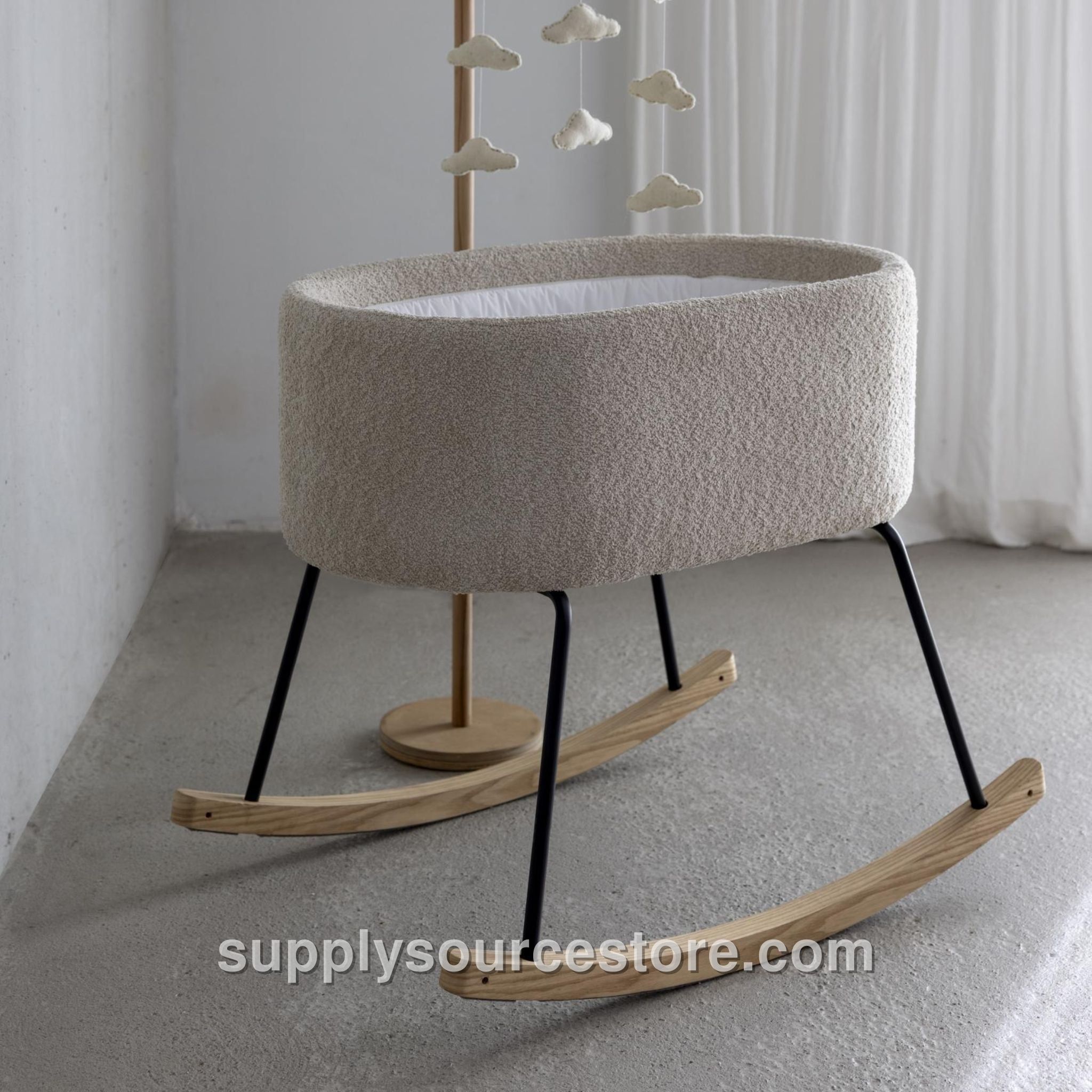 Rocking Cradle De Luxe - Sheep Boucle