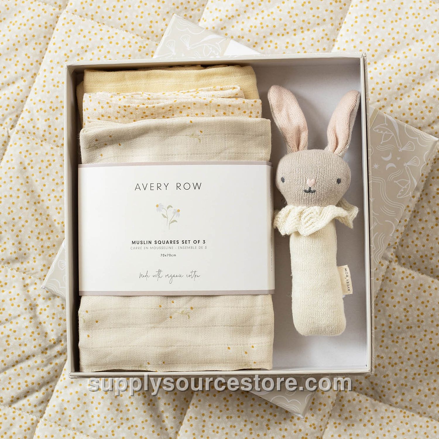 Rattle & Care New Baby Gift Set - Chamomile