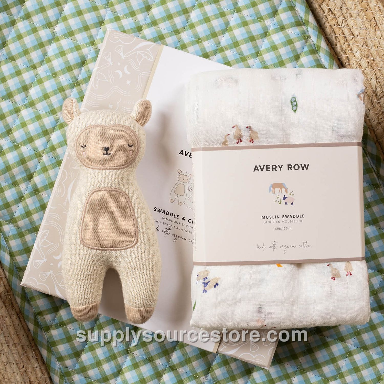 Swaddle & Cuddle New Baby Gift Set - Little Farm