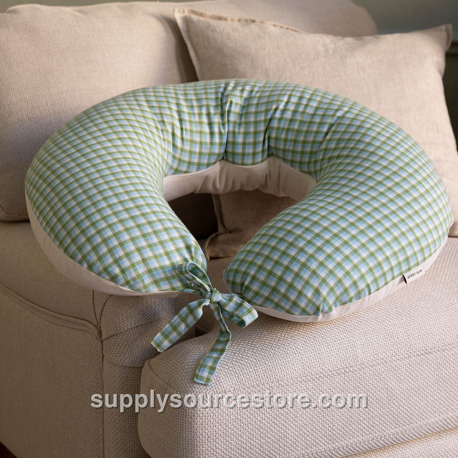 Nursing Pillow - Greenhouse Gingham