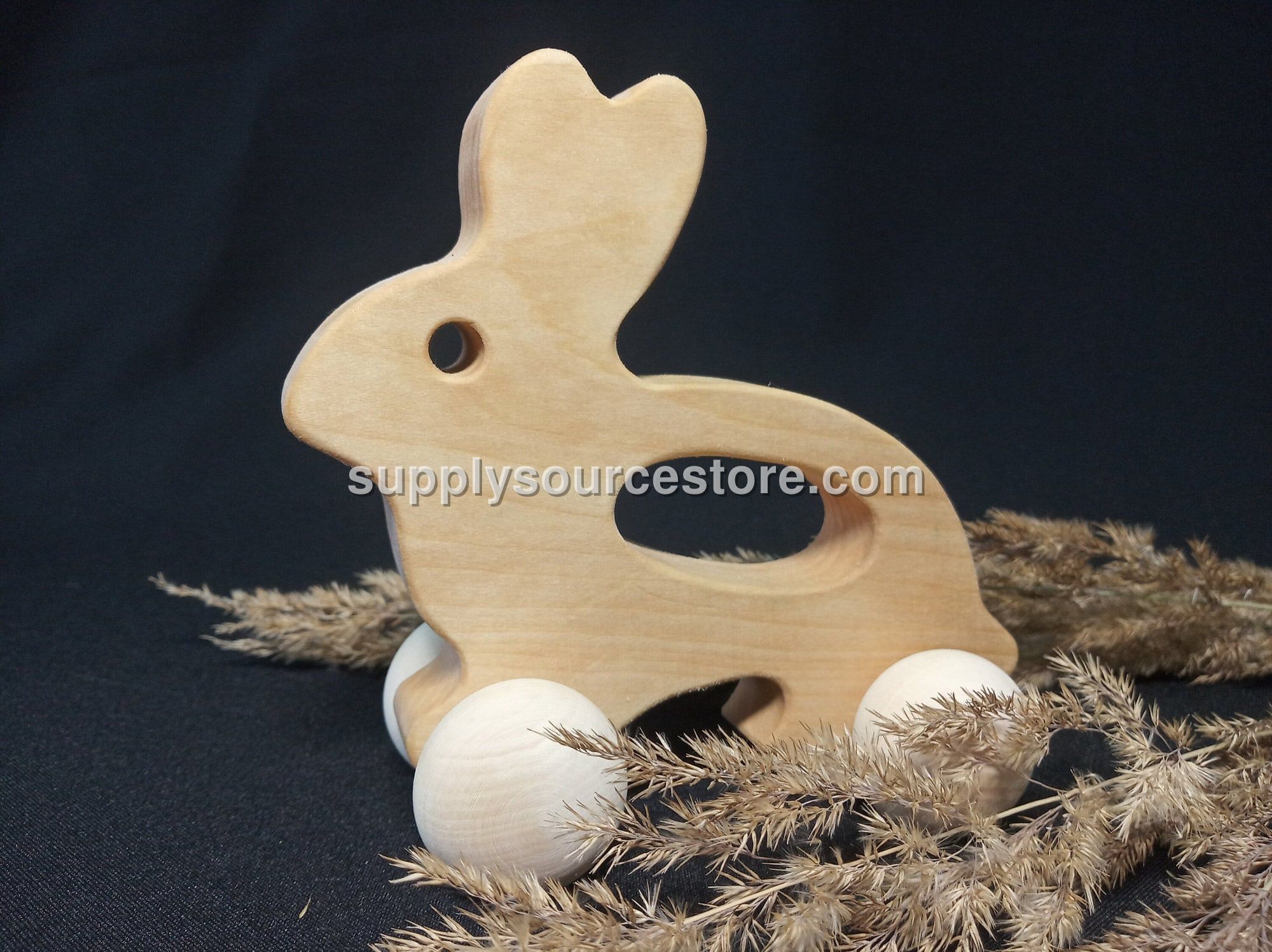 Wooden Bunny Push Toy