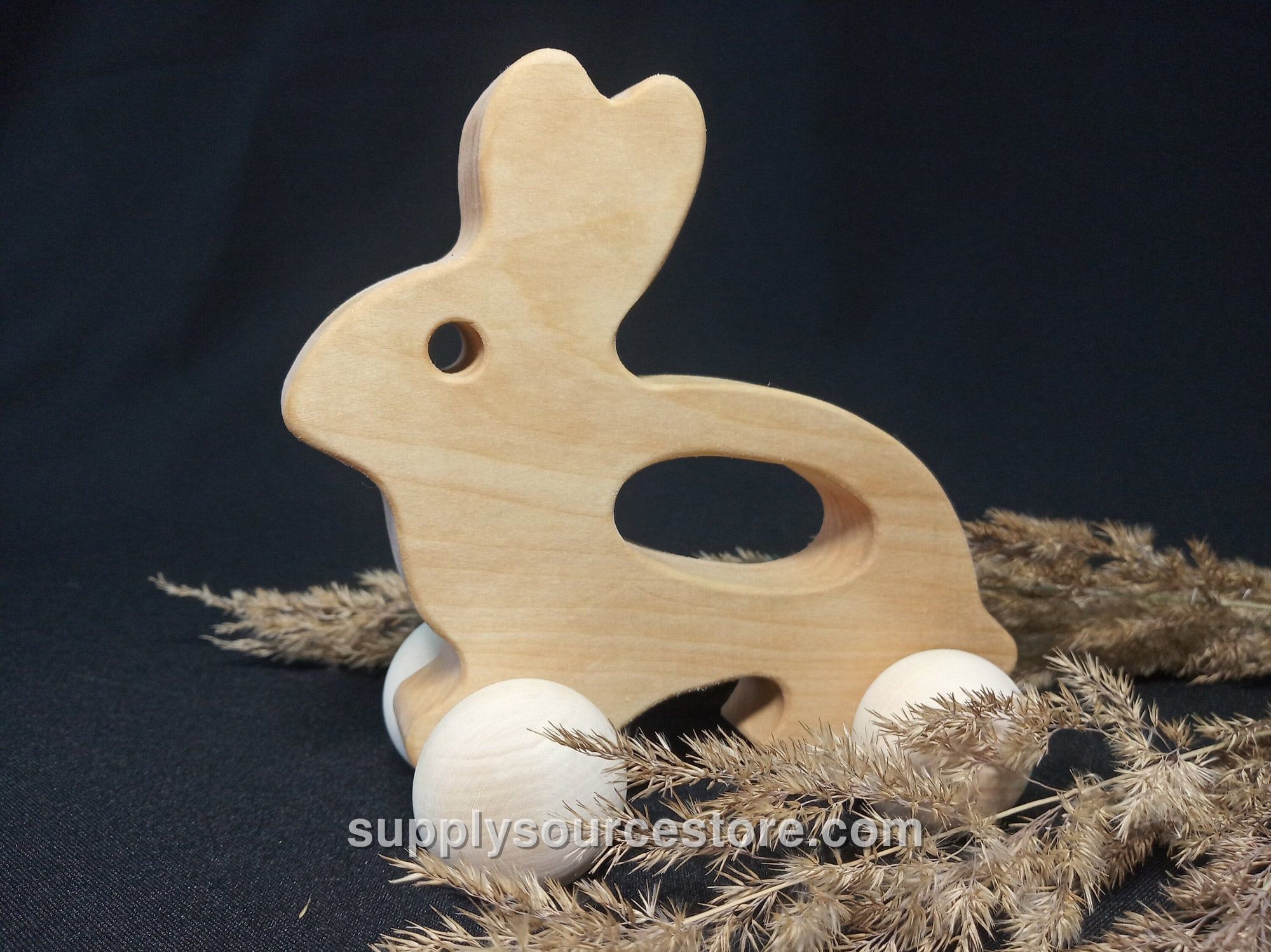 Wooden Bunny Push Toy