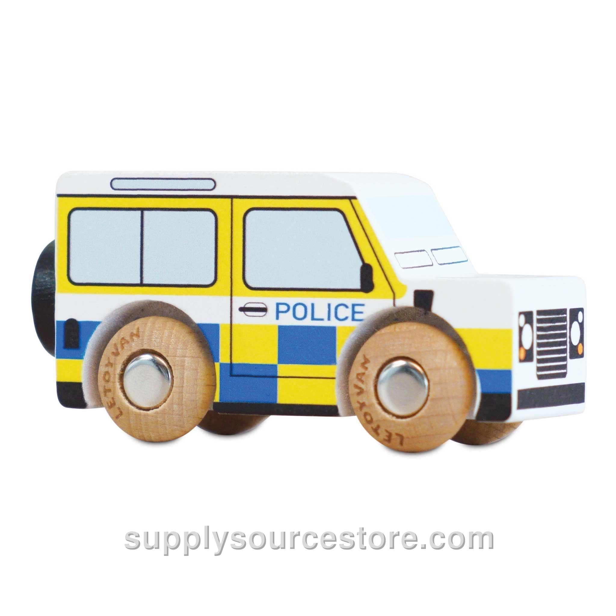 Wooden Police Van - Bobby