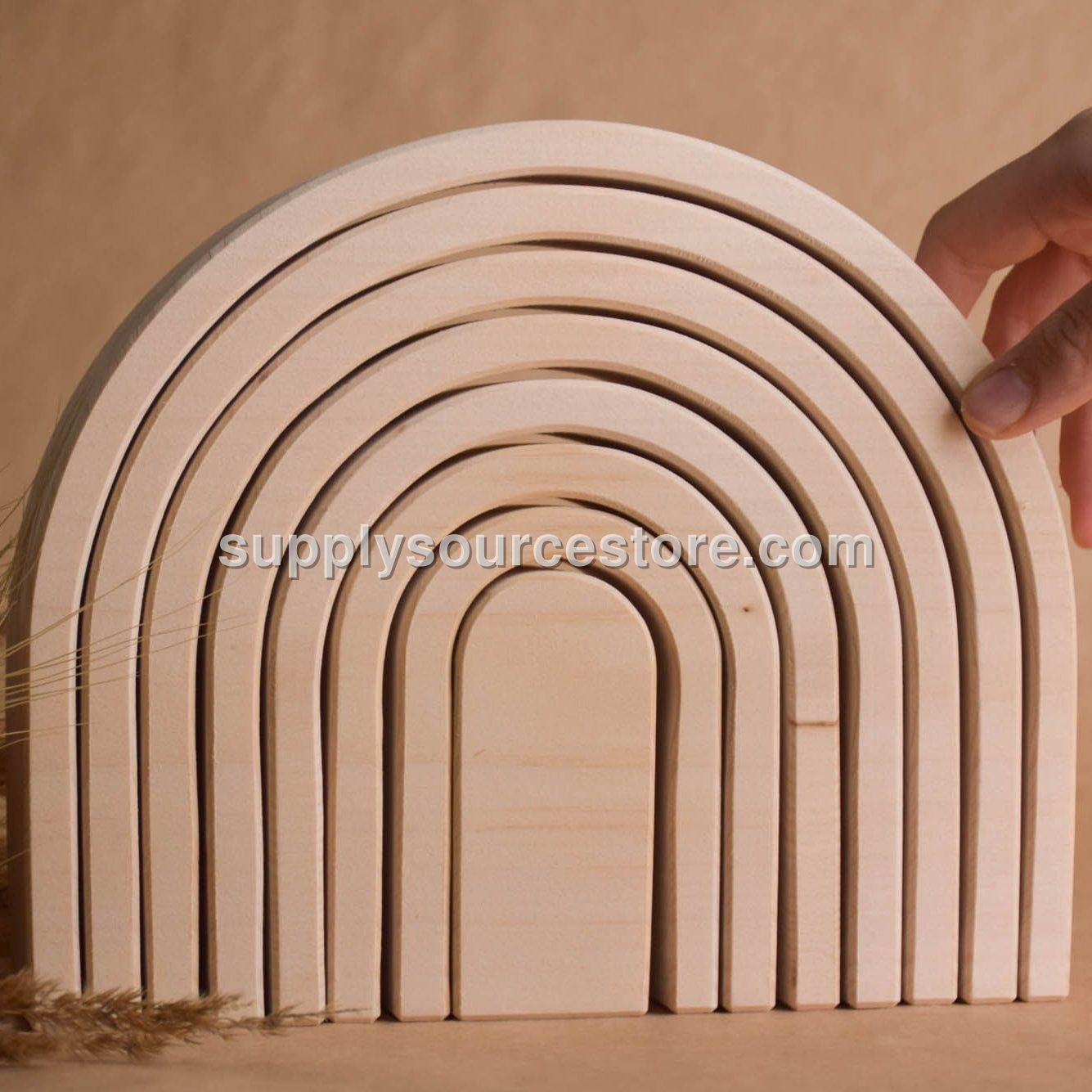 Oval Rainbow Natural