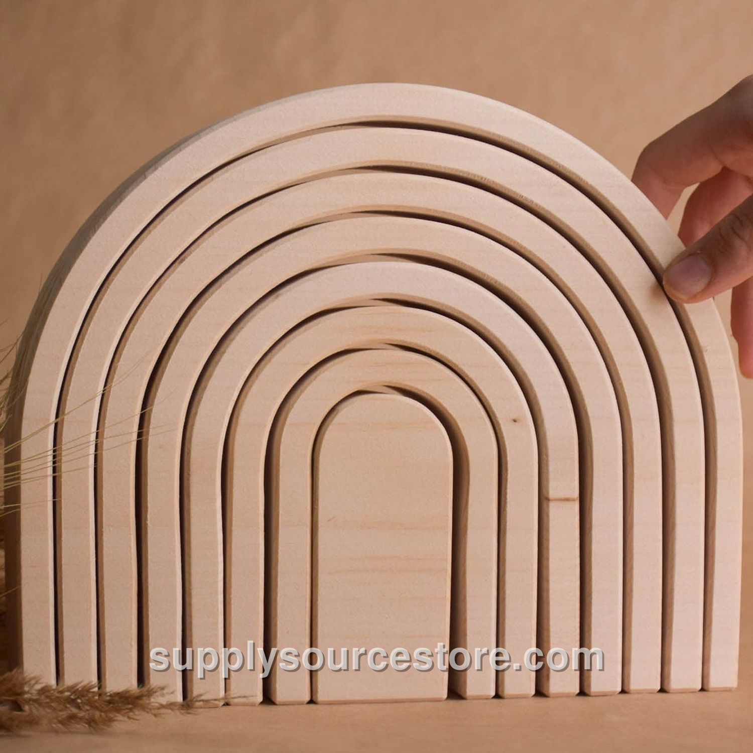 Oval Rainbow Natural
