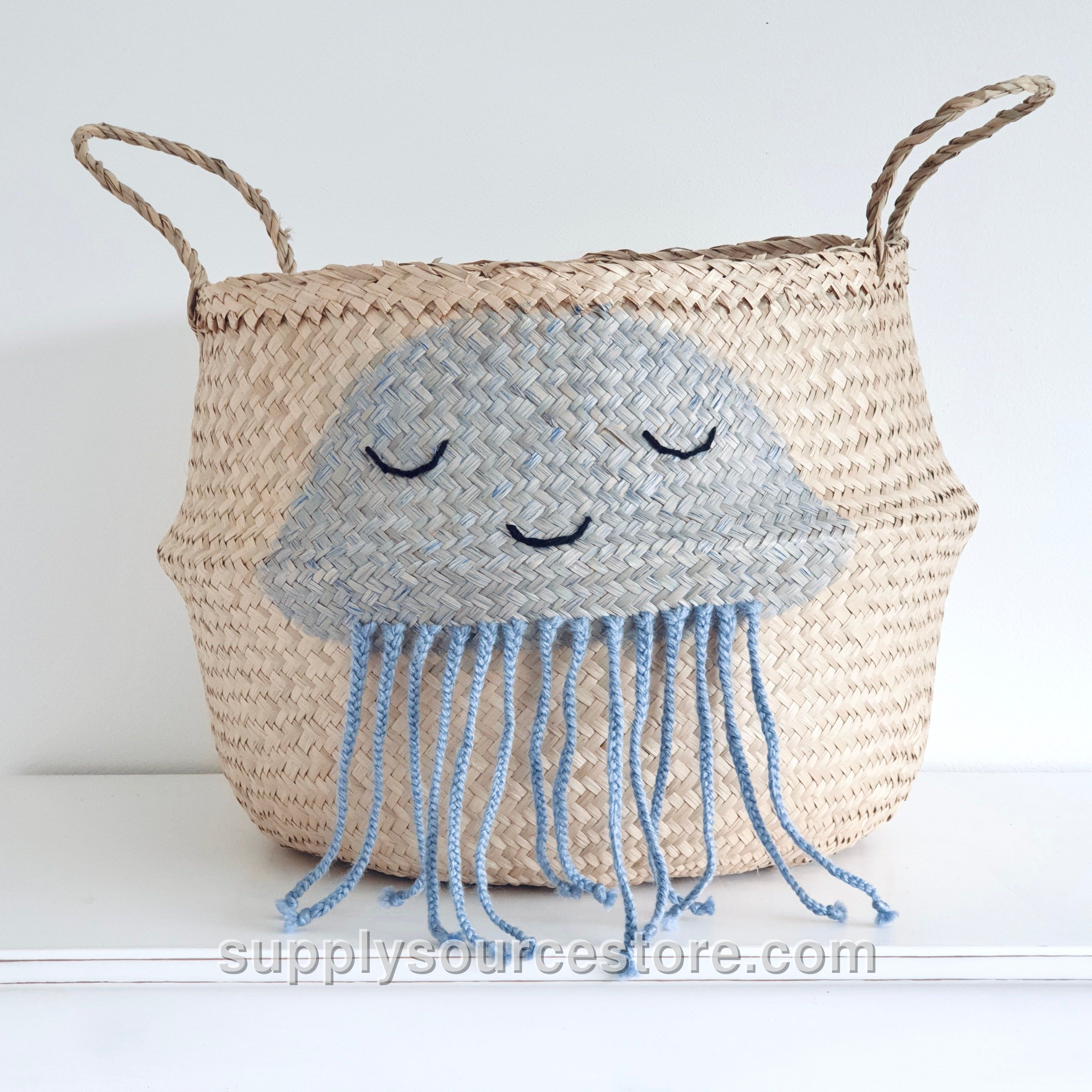 Blue Jellyfish Basket - Extra Large