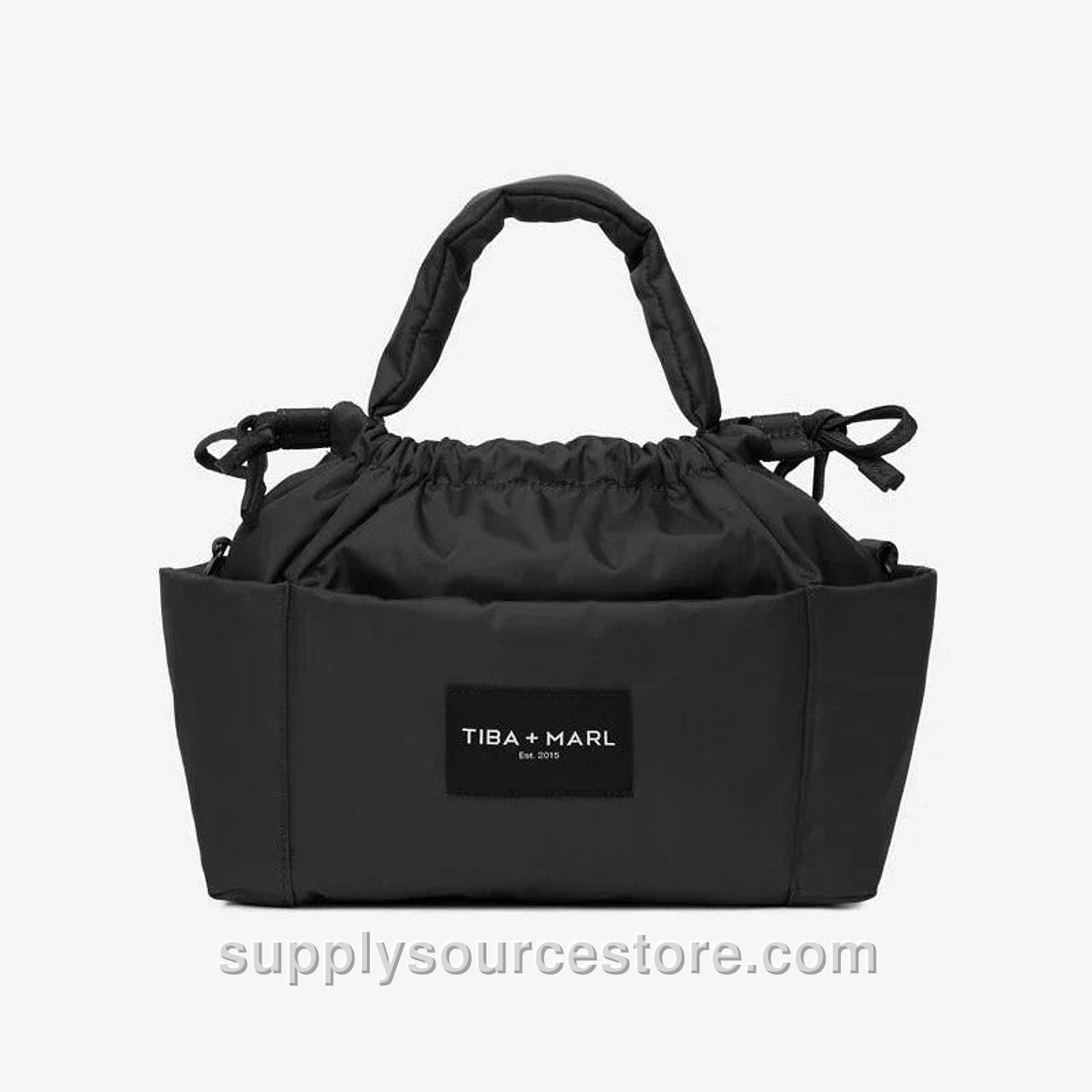 Mini Luna Drawstring Stroller Bag - Black