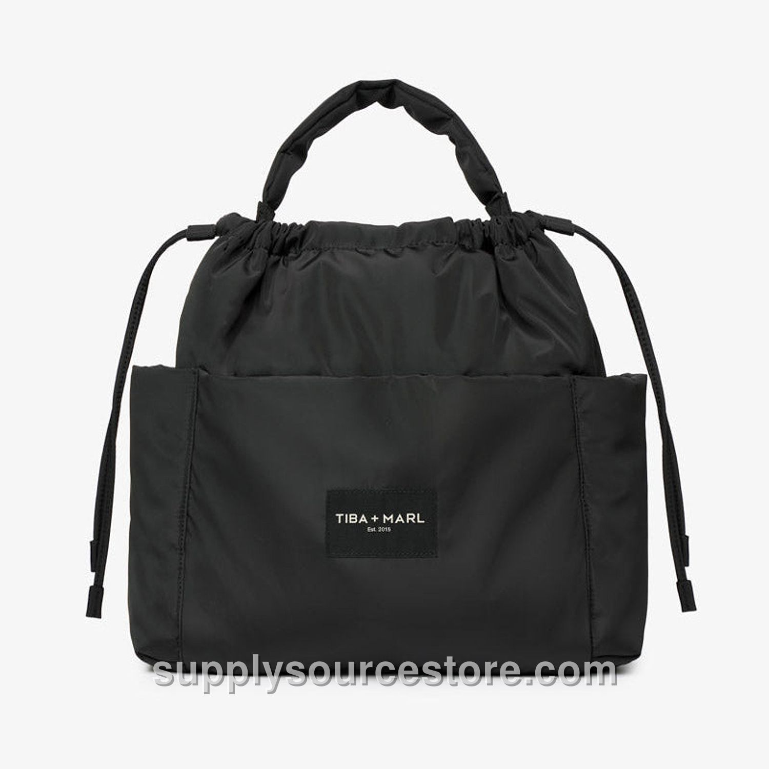 Large Luna Drawstring Stroller Bag - Black