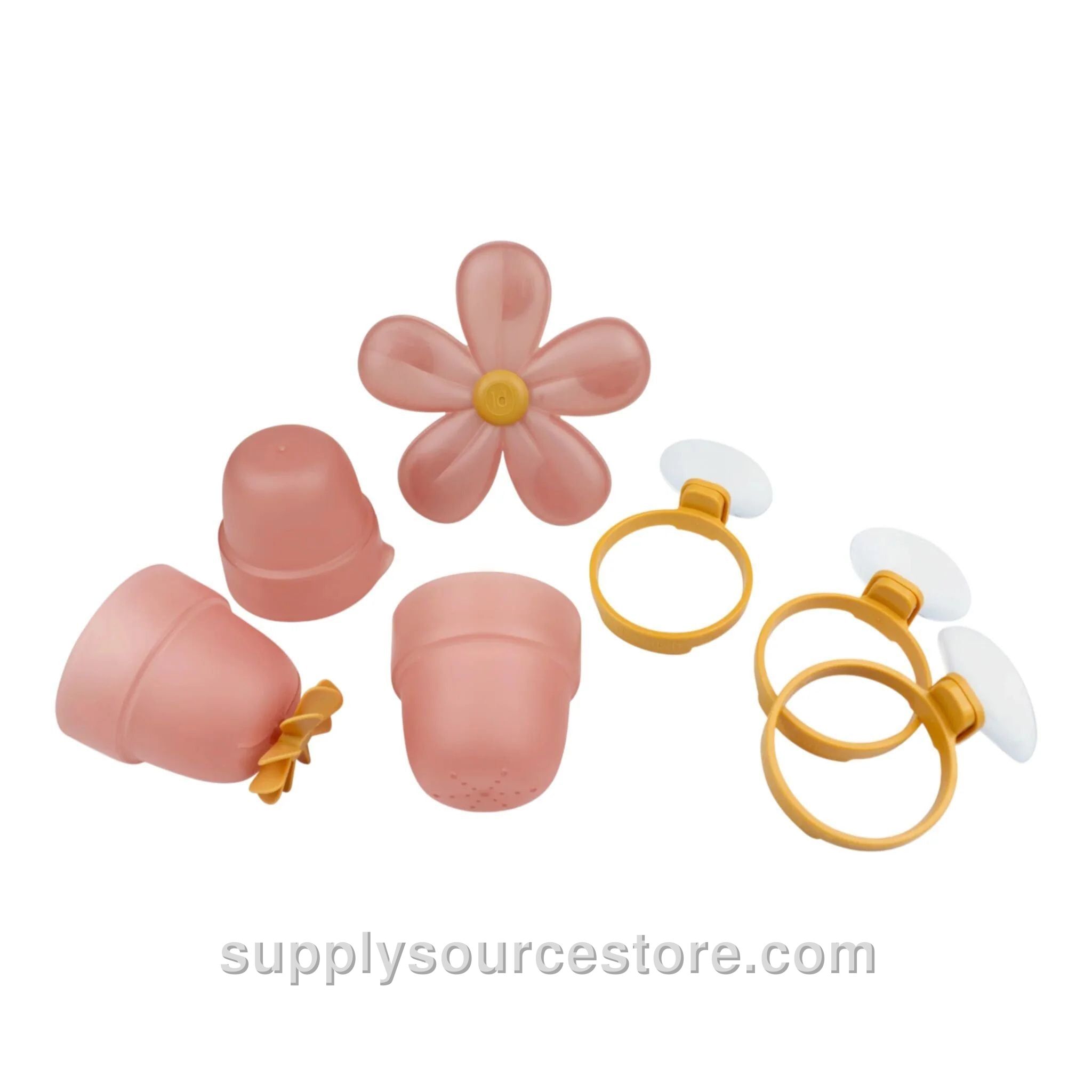 Bath Play Cups - Pink Flower