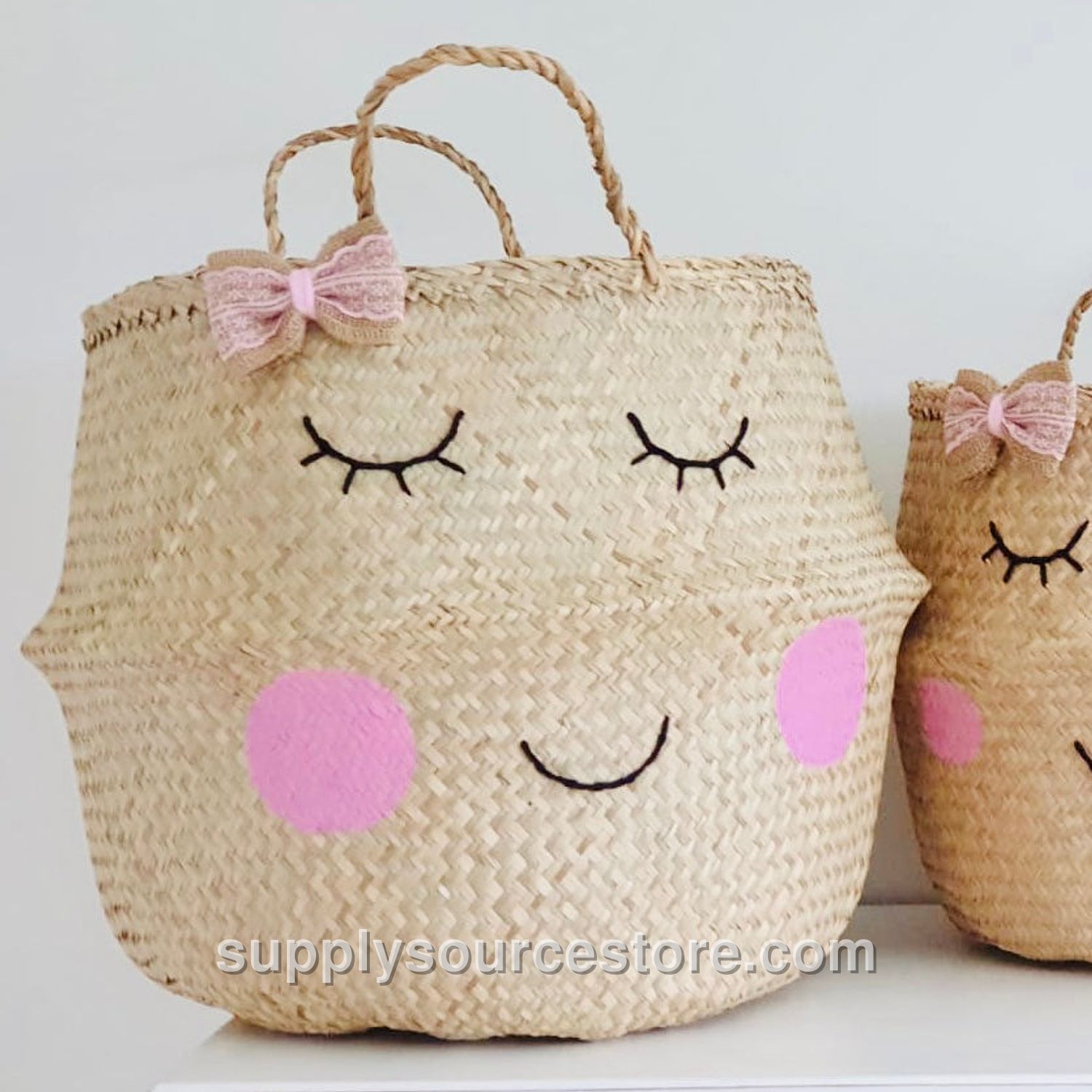 Sweet Cheeks Bow Basket - Extra Large