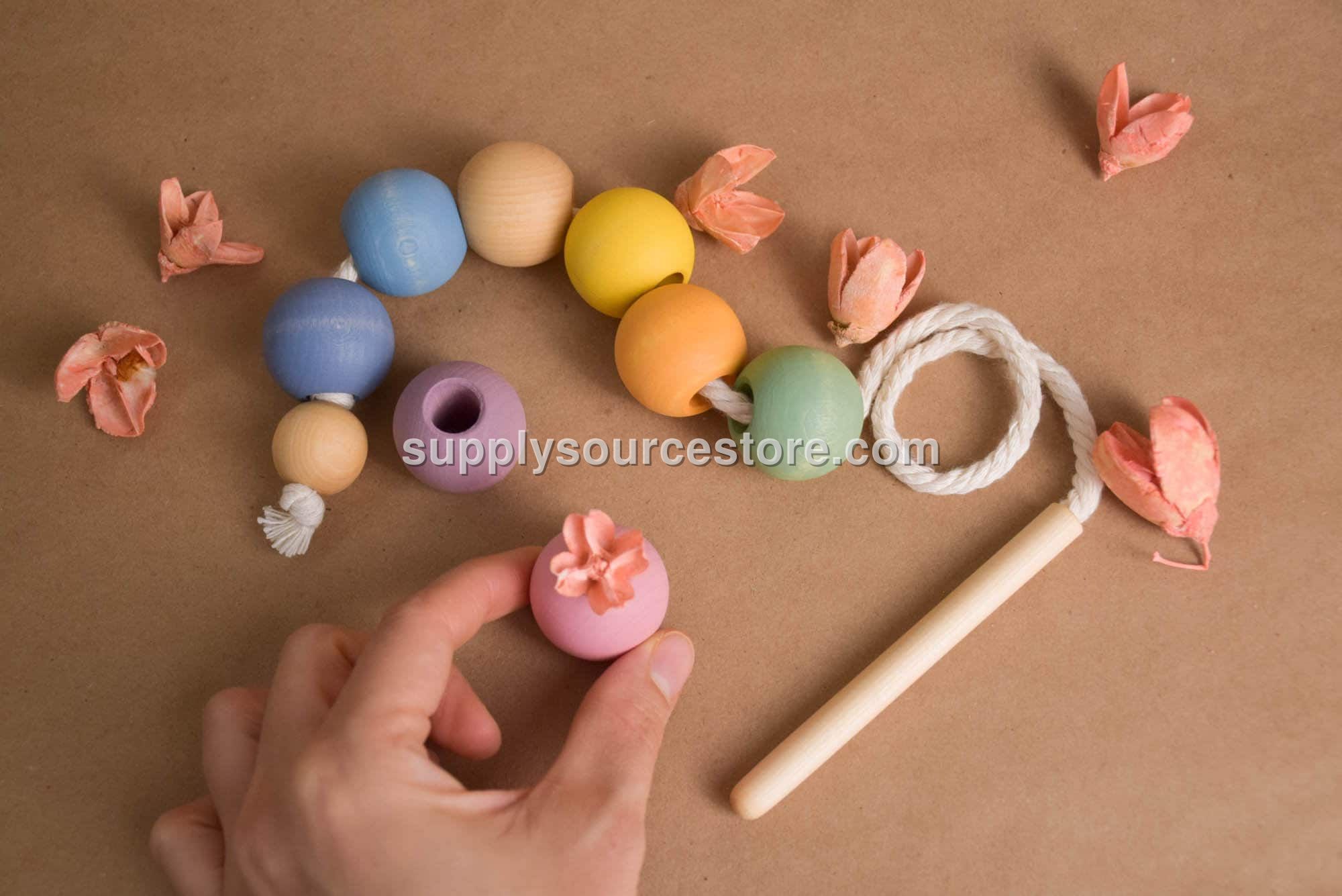 Pastel Lacing Beads