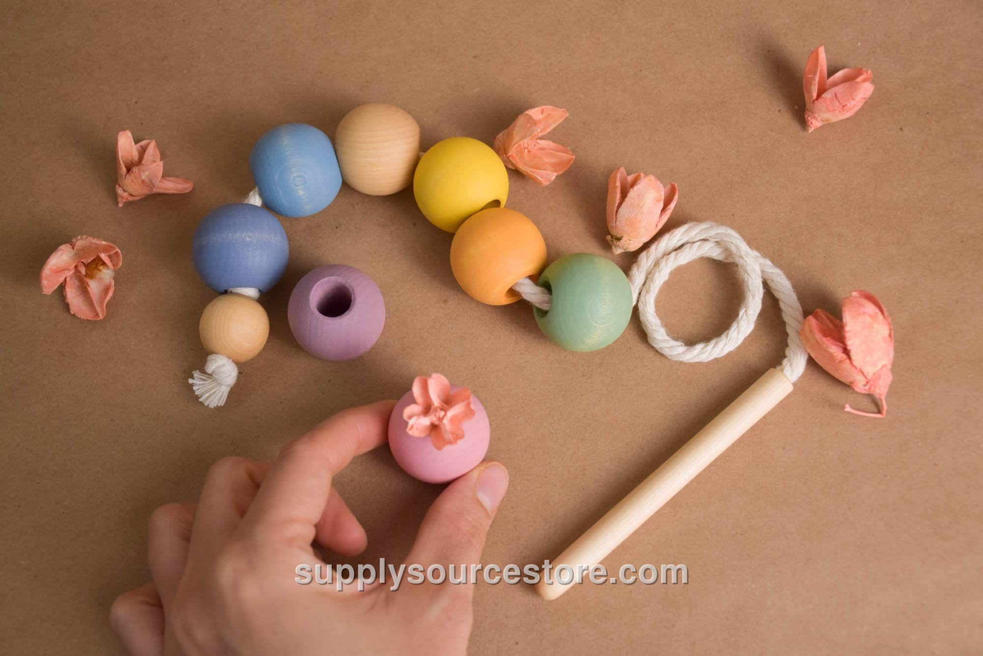 Pastel Lacing Beads