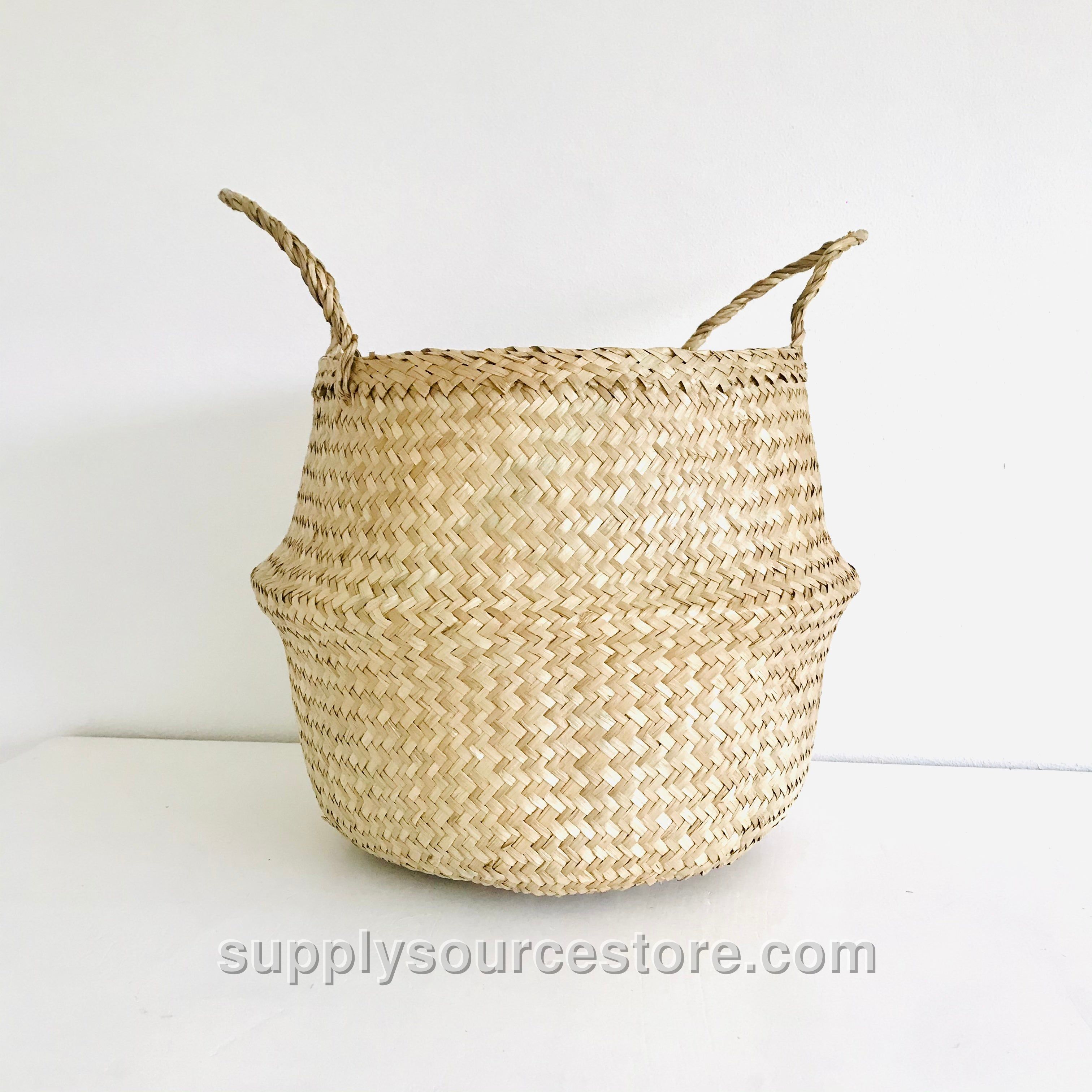 Natural Seagrass Basket - Large