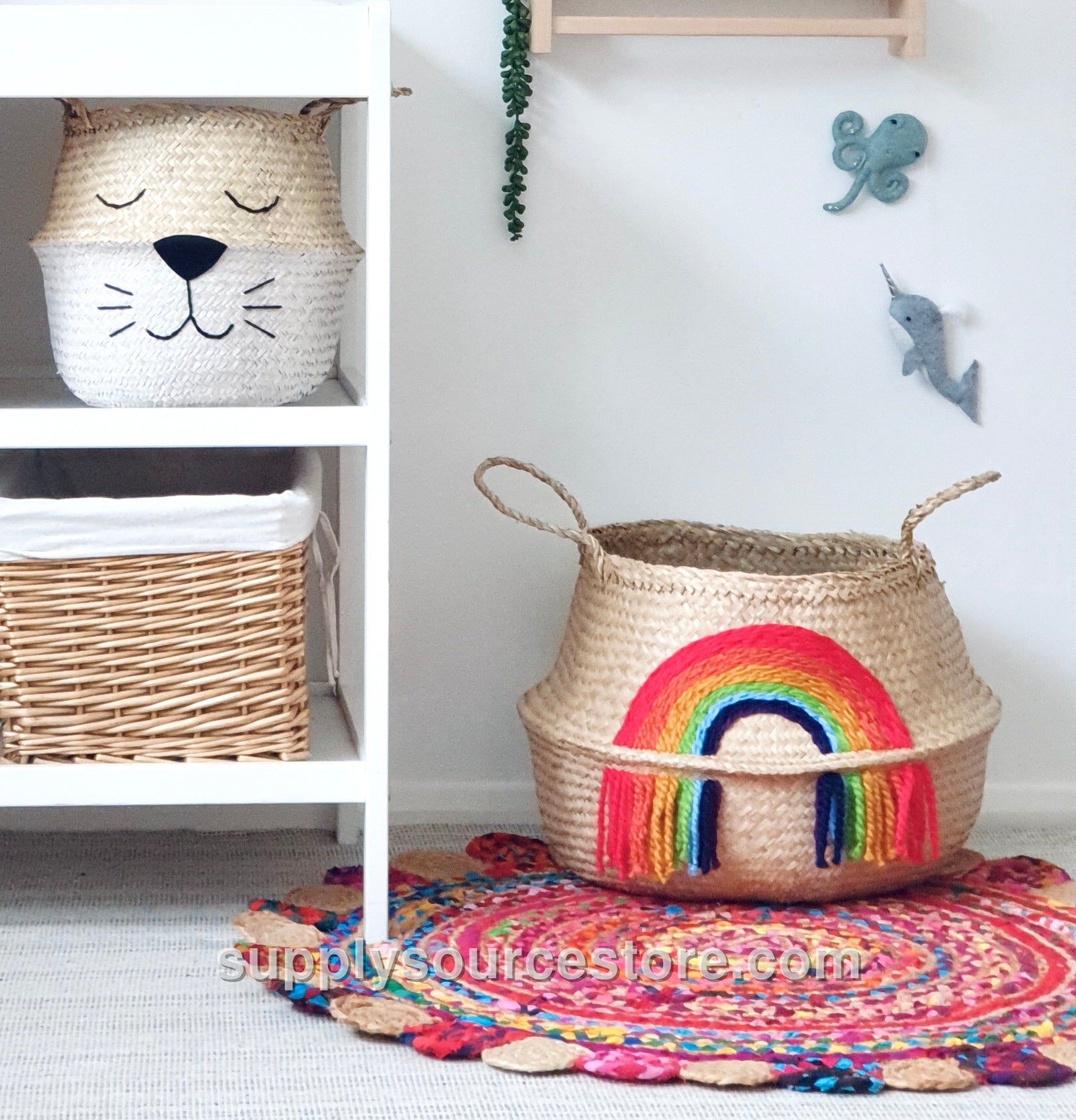 Vivid Tassel Basket - Extra Large