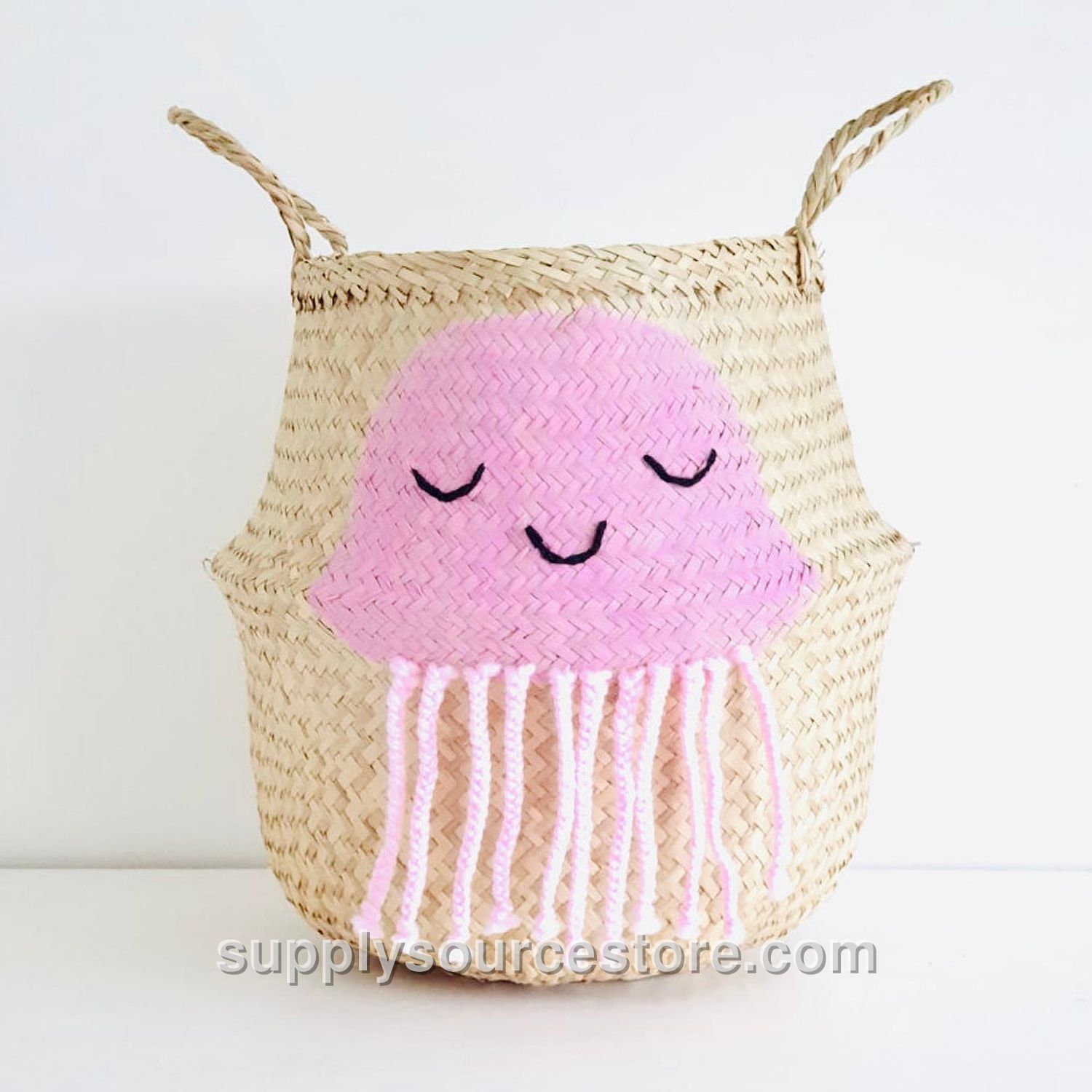 Pink Jellyfish Basket - Large