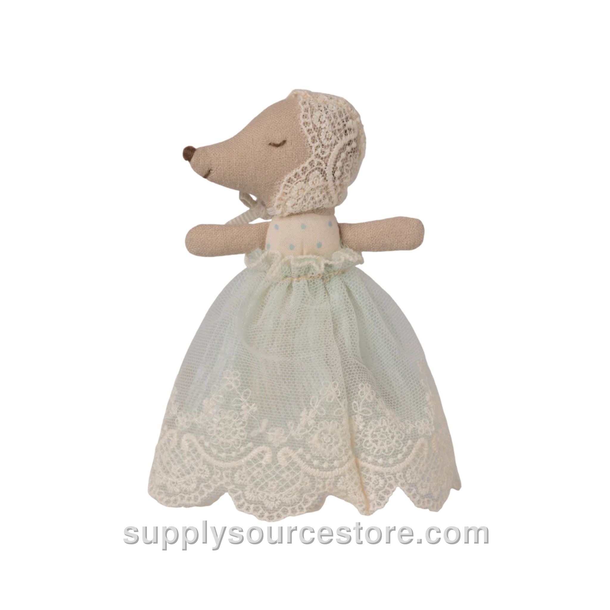Baby Mouse in Gown - Mint