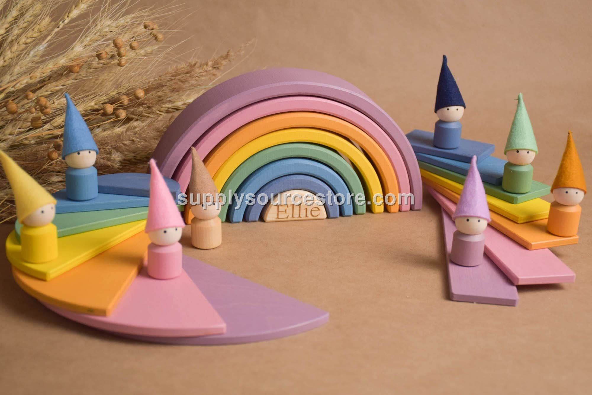 Pastel Rainbow Building Set