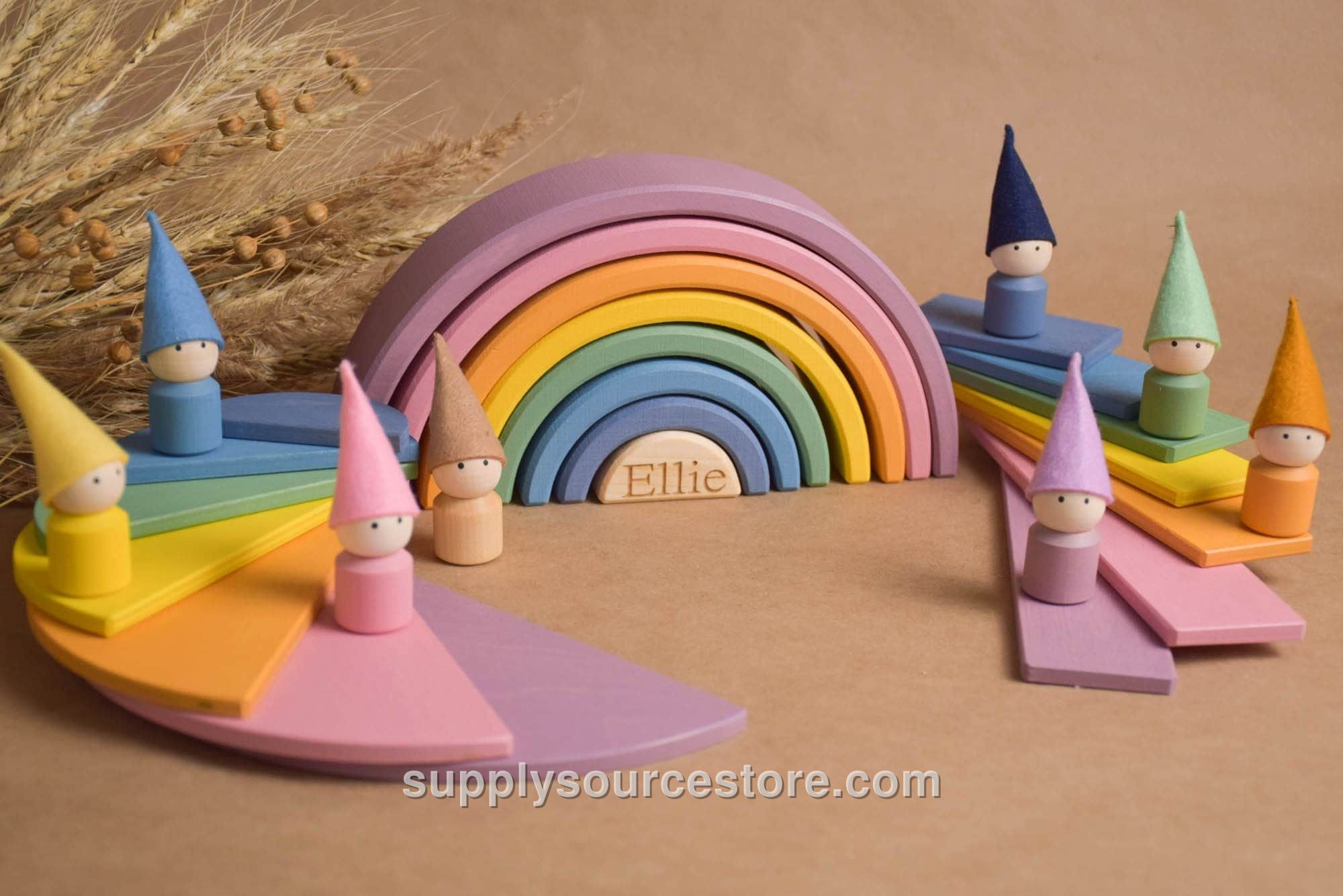 Pastel Rainbow Building Set