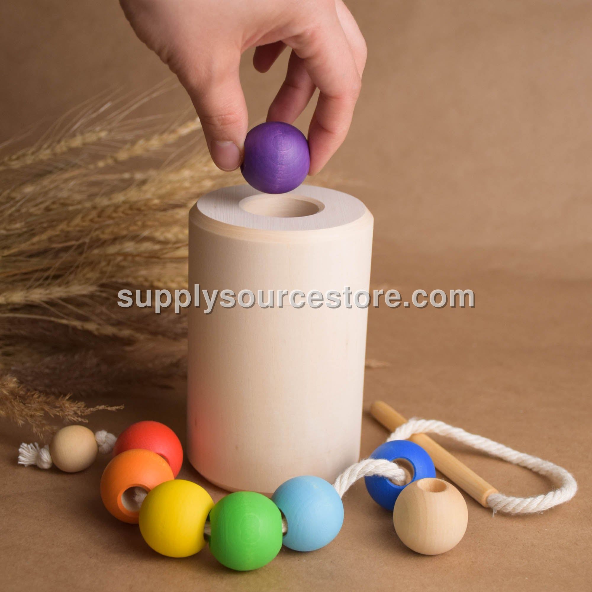 Rainbow Cylinder with Lacing