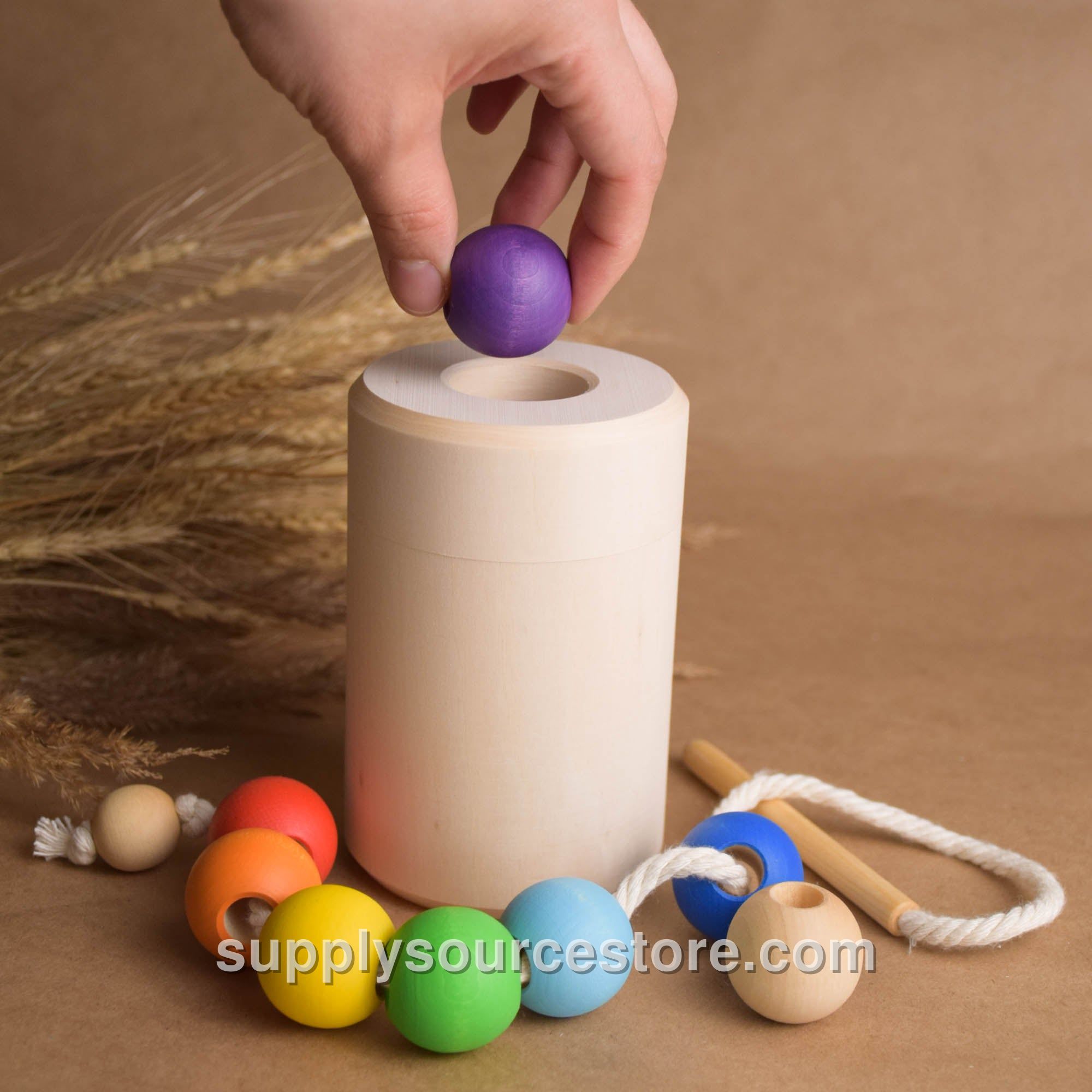 Rainbow Cylinder with Lacing