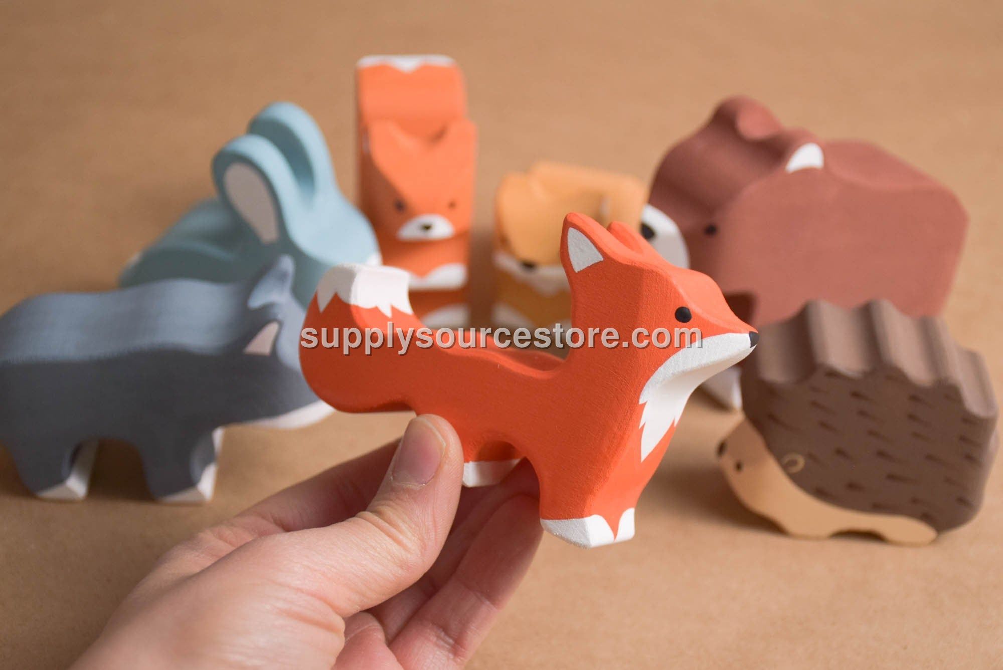 Painted Animals Toy Set
