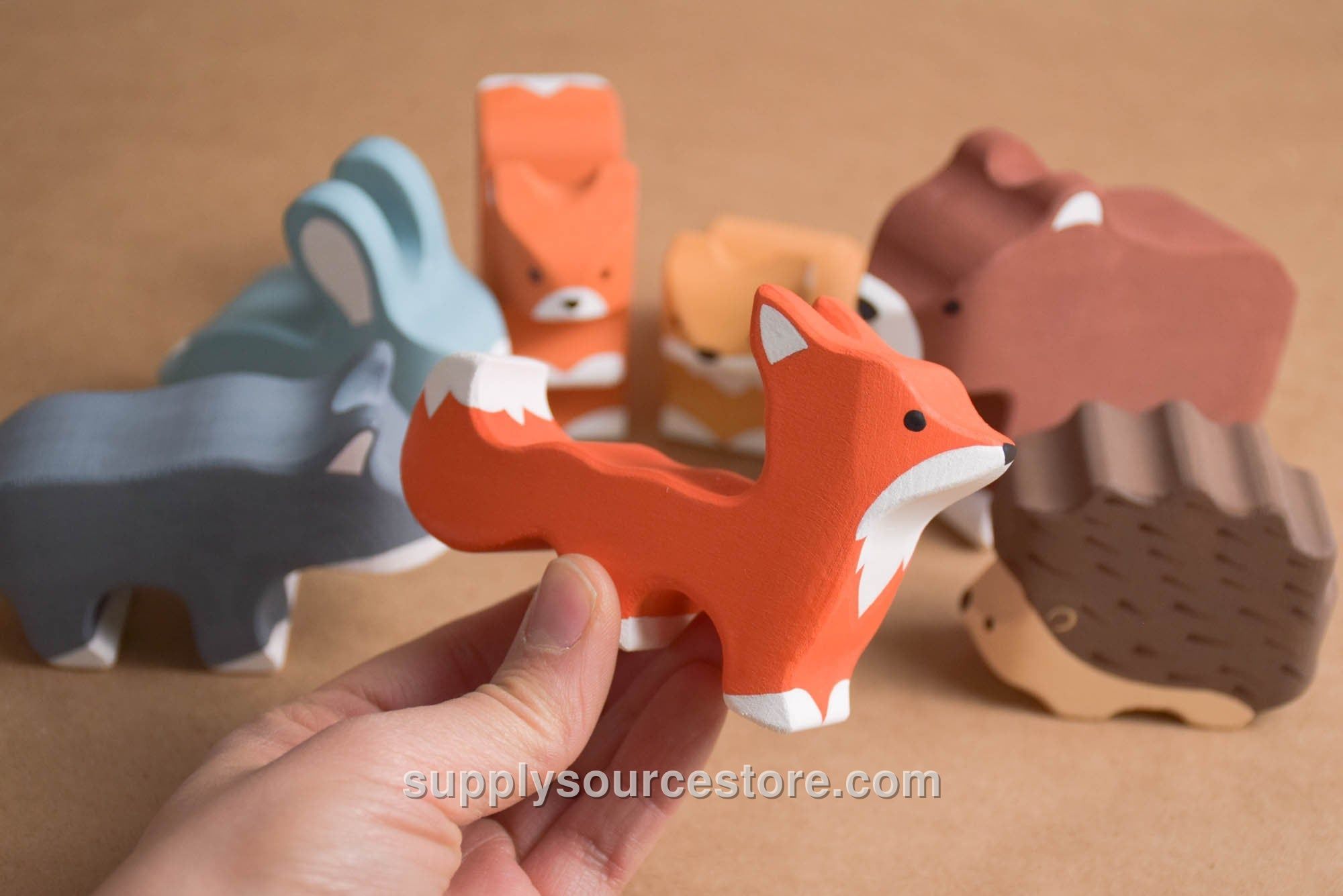 Painted Animals Toy Set