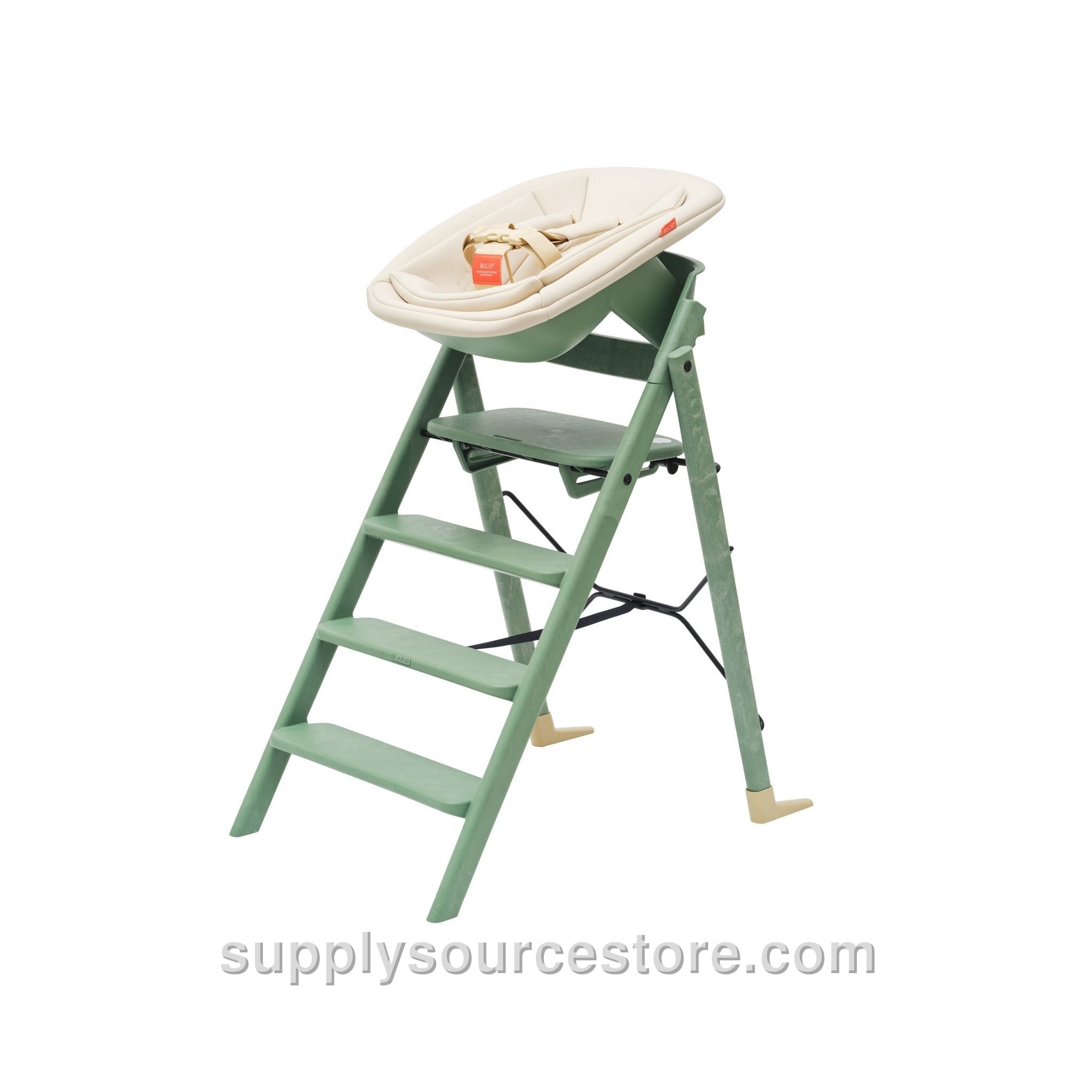 Klapp Recycled High Chair Newborn Bundle - Mineral Green