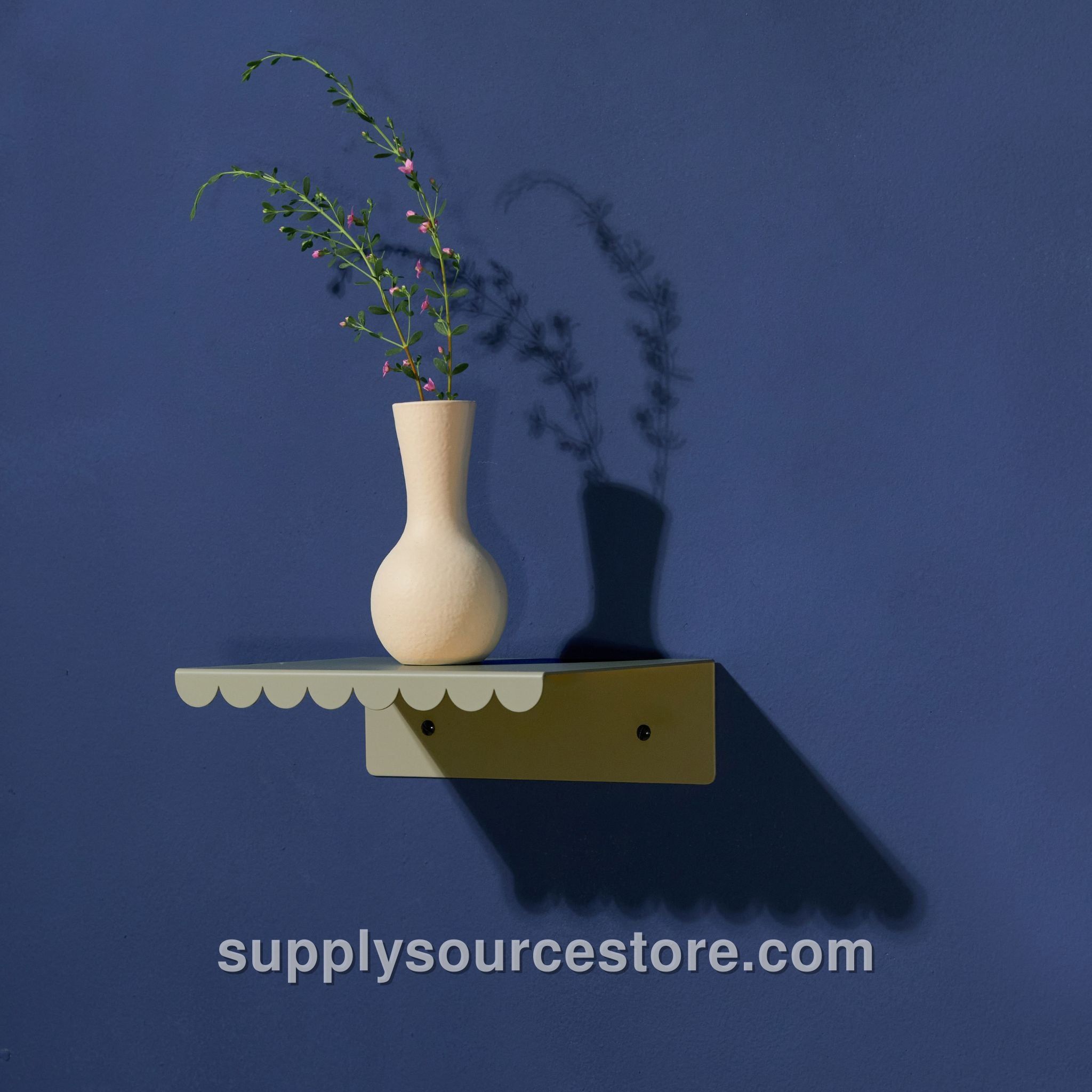 Lacquered Steel Small Wall Shelf - Green Tea