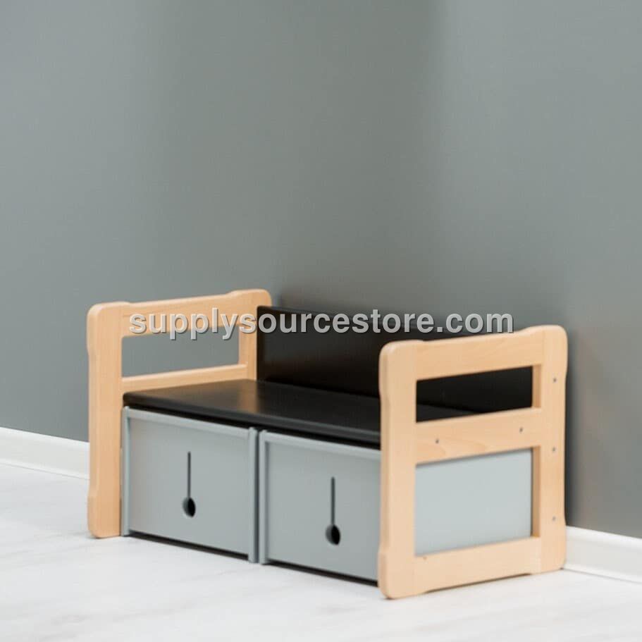 Montessori Mini Bookshelf Beech Wood Toy