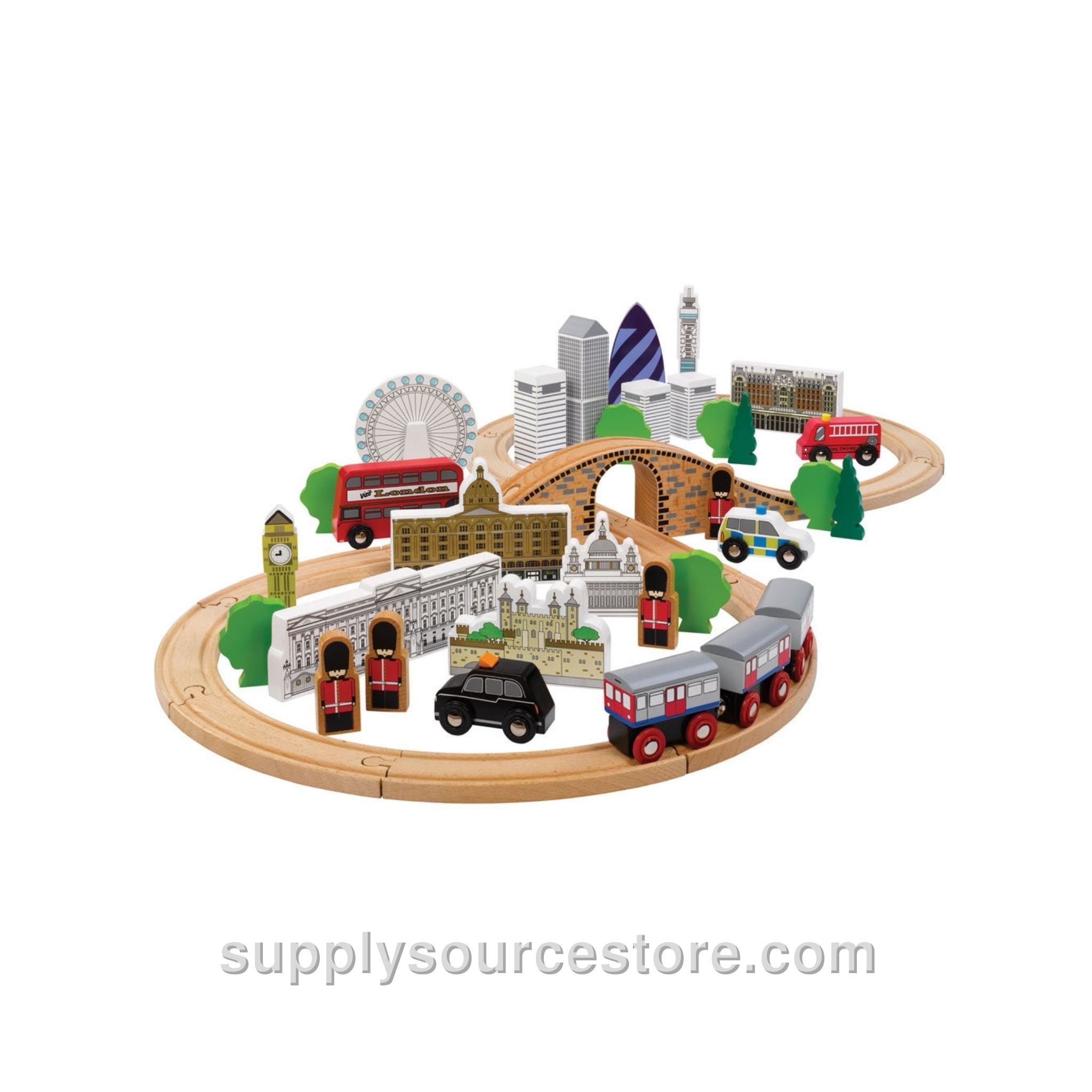 City of London Wooden Train Set
