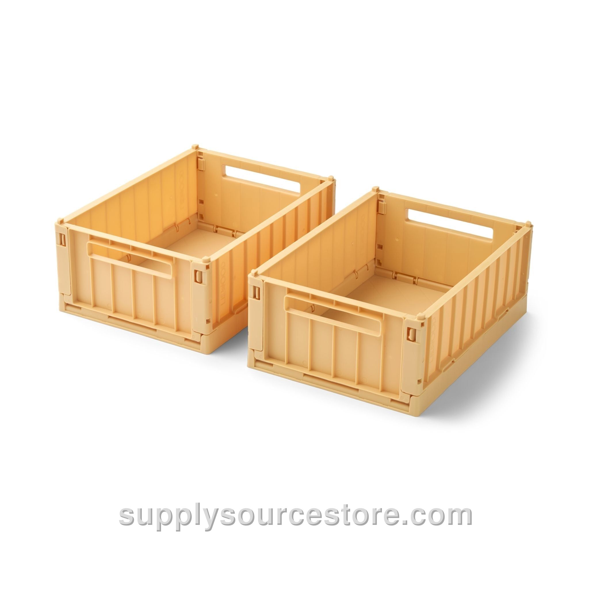 Weston Medium Storage Crate Set Of 2 - Lemon Yellow