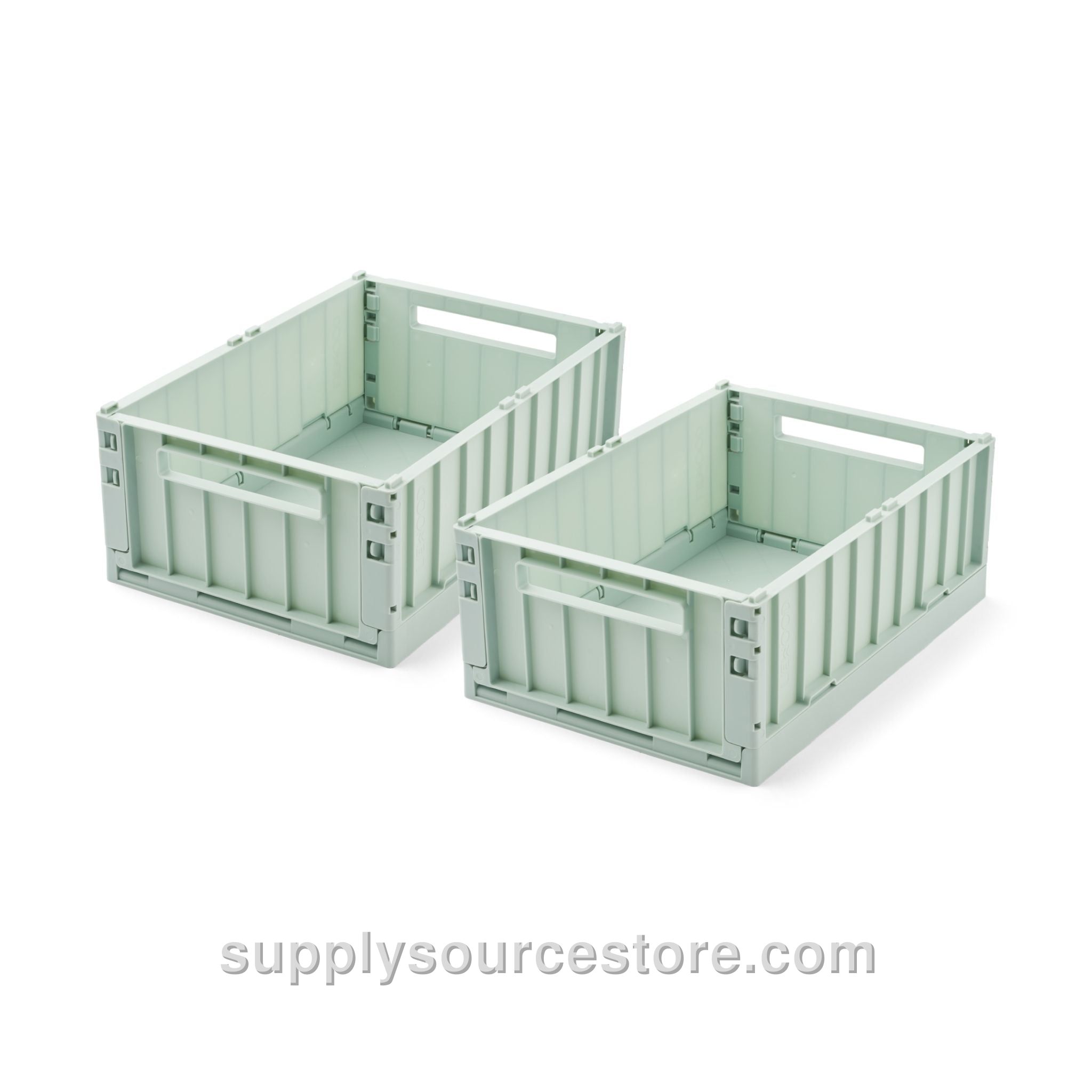 Weston Medium Storage Crate Set Of 2 - Light Peppermint