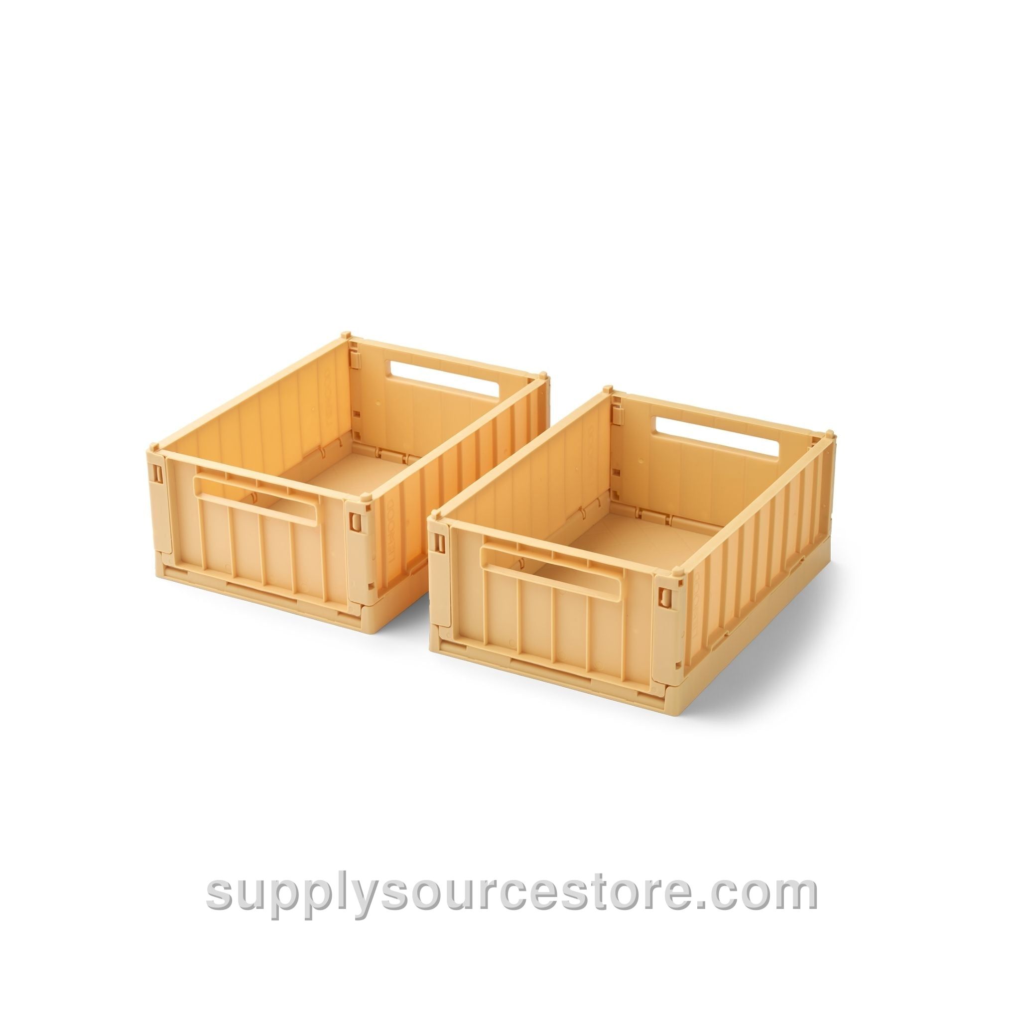 Weston Small Storage Crate Set Of 2 - Lemon Yellow