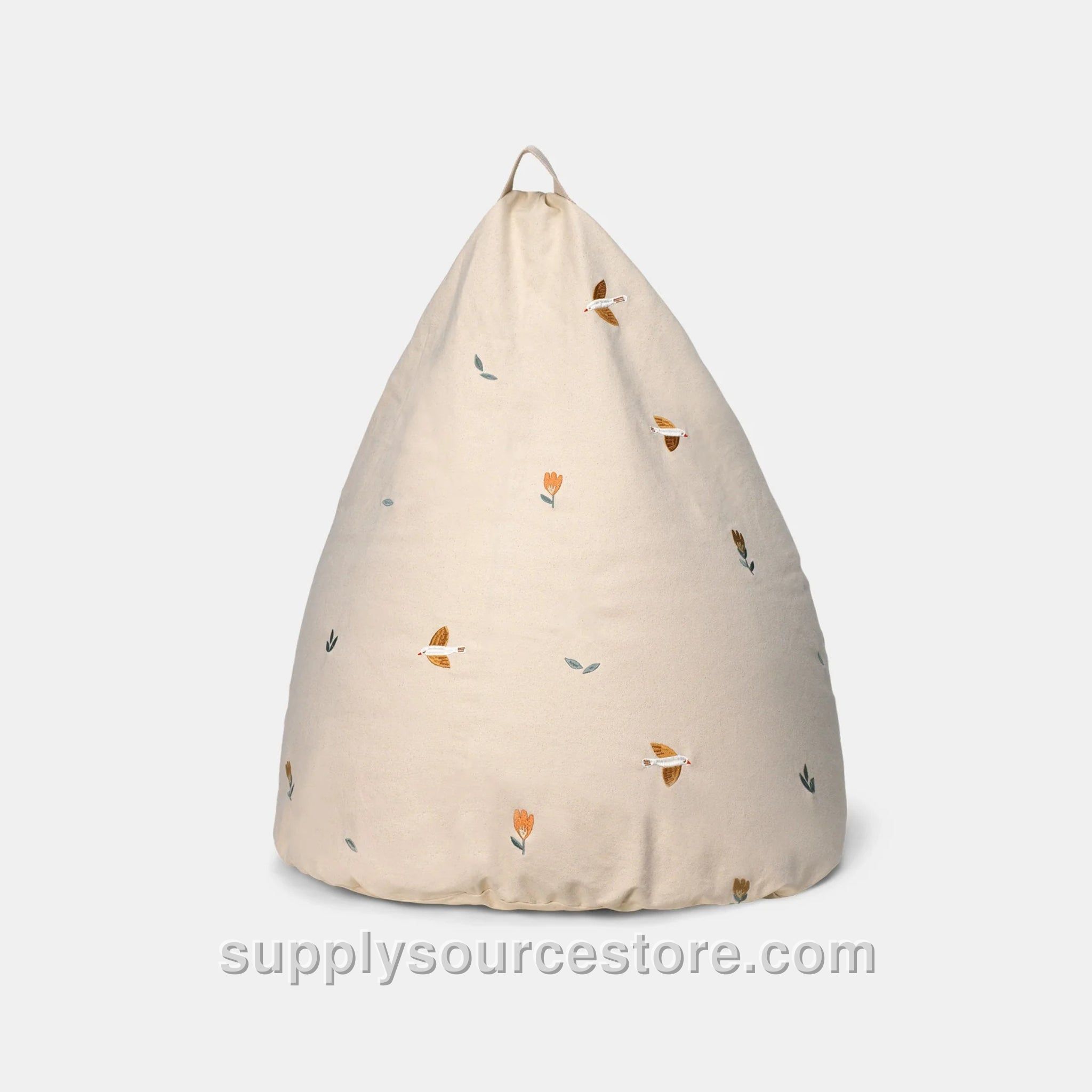 Bay Embroidered Beanbag - Songbirds