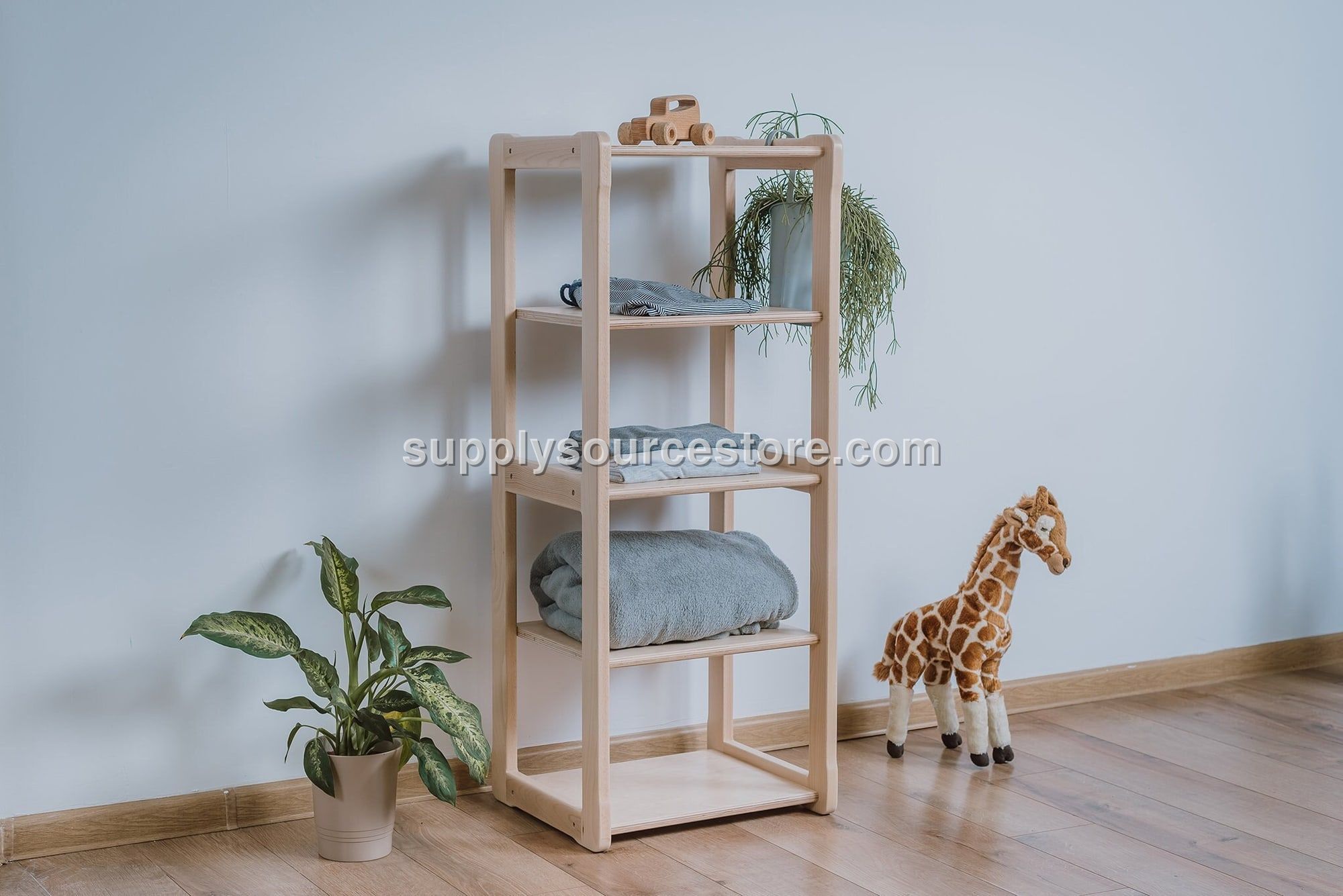 Montessori Maxi Shelf Set Beech Wood Toy