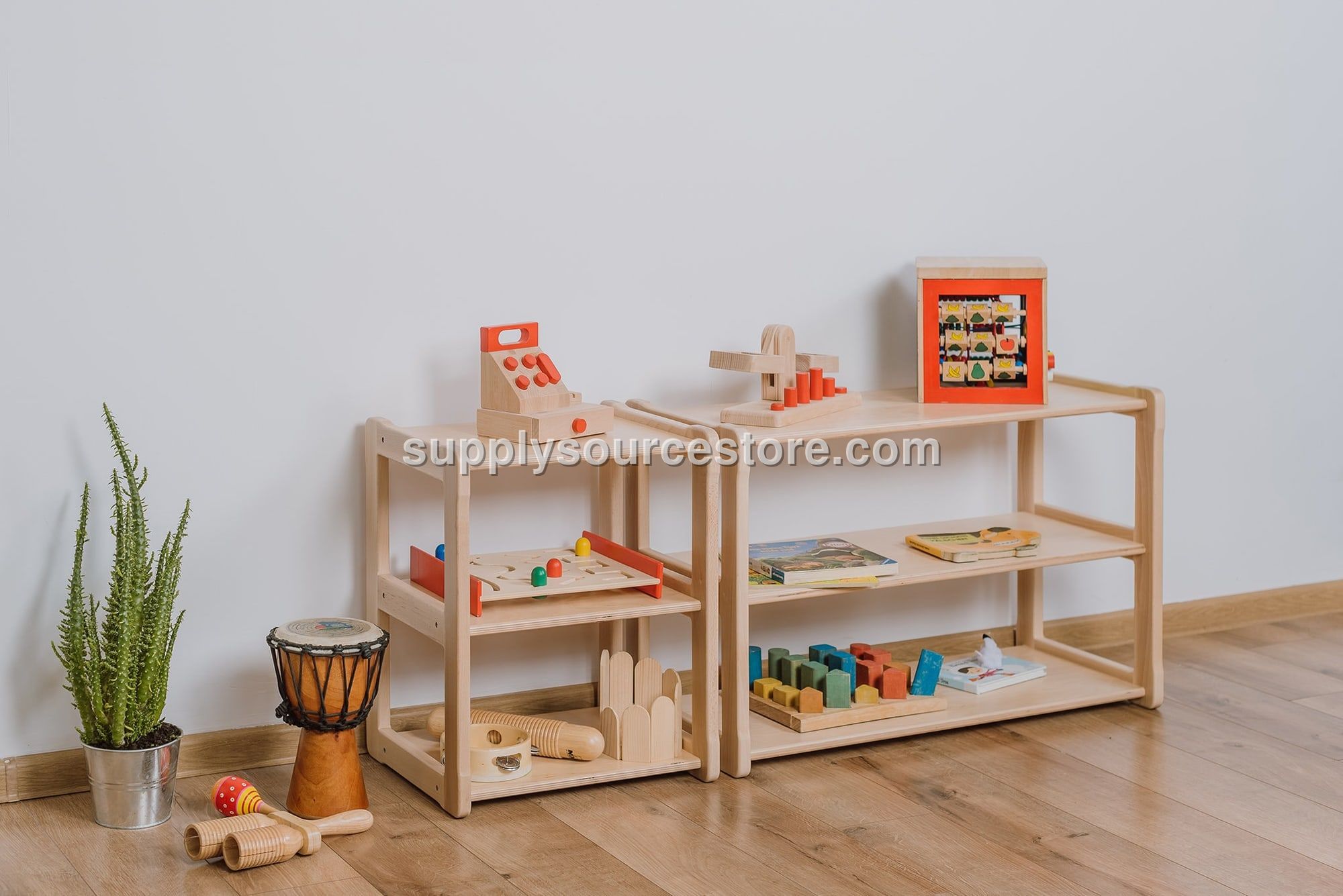Montessori Maxi Toy Shelf Nursery Birch