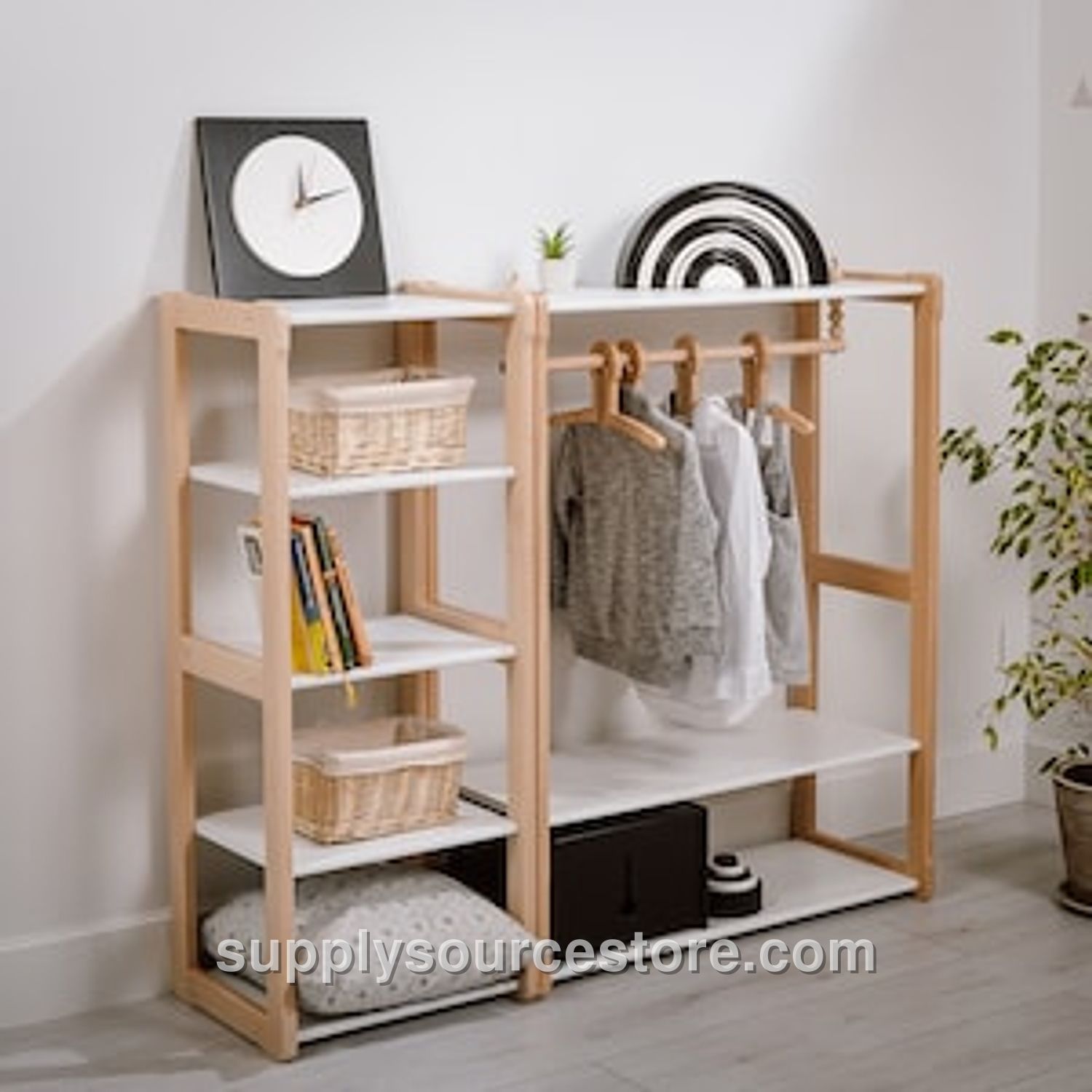 Montessori Clothing Rack With Maxi Shelf · SS-001496