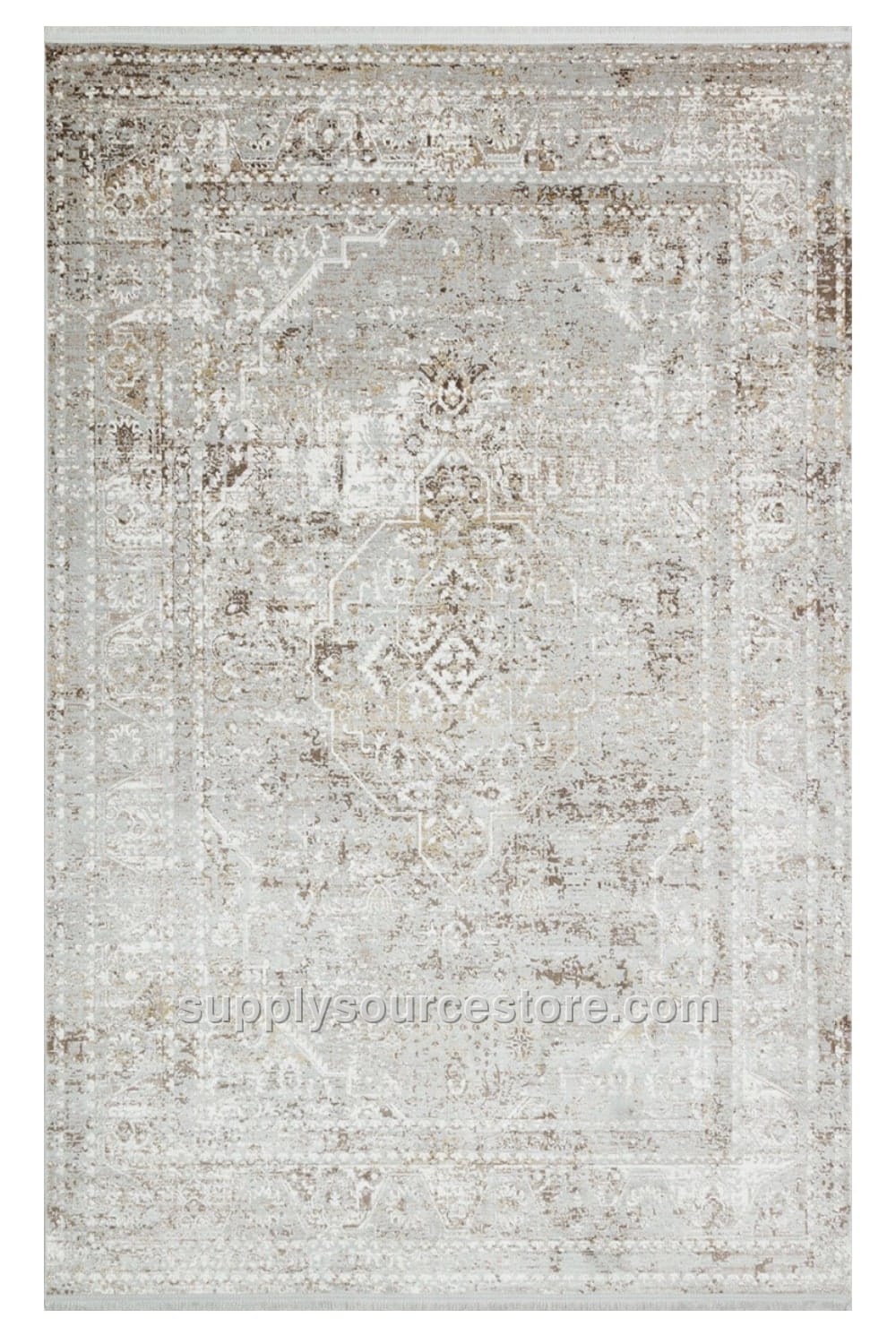 Silky Embroidered Carpet