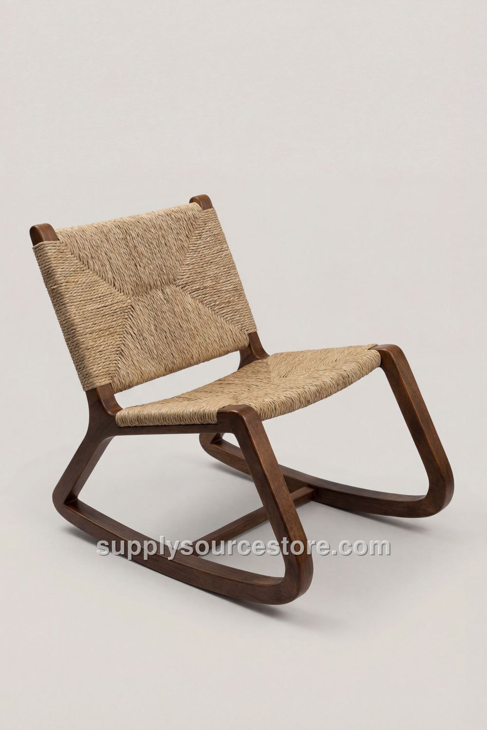 Wicker Wood Rocking Chair