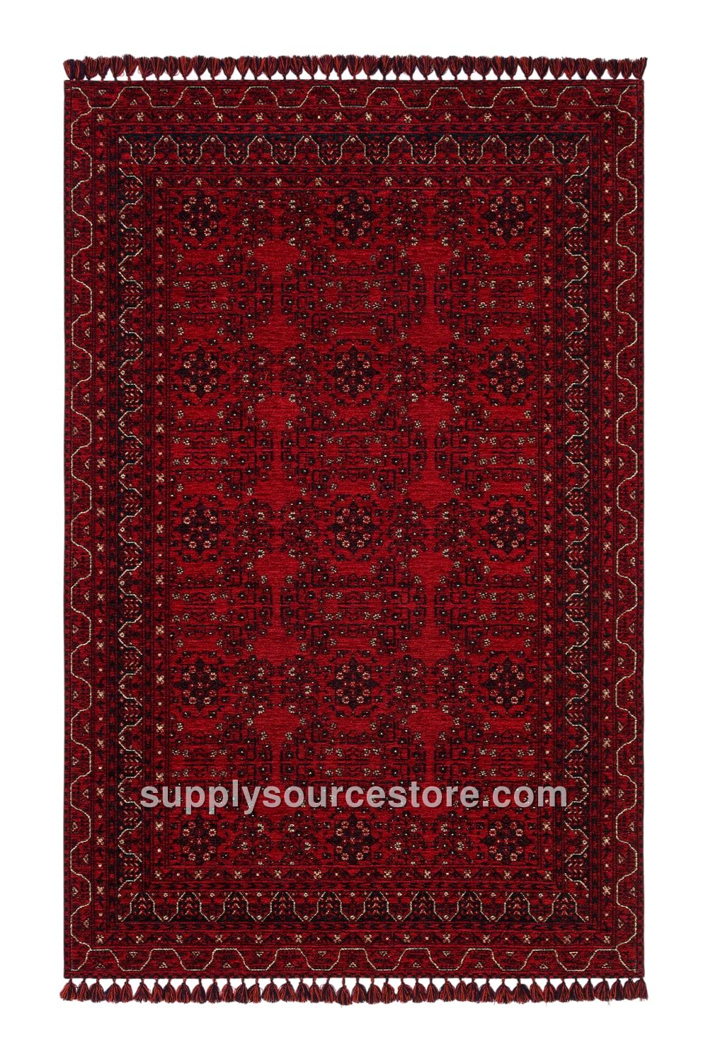 Afghan Pattern Thin Woven Rug · SS-015163