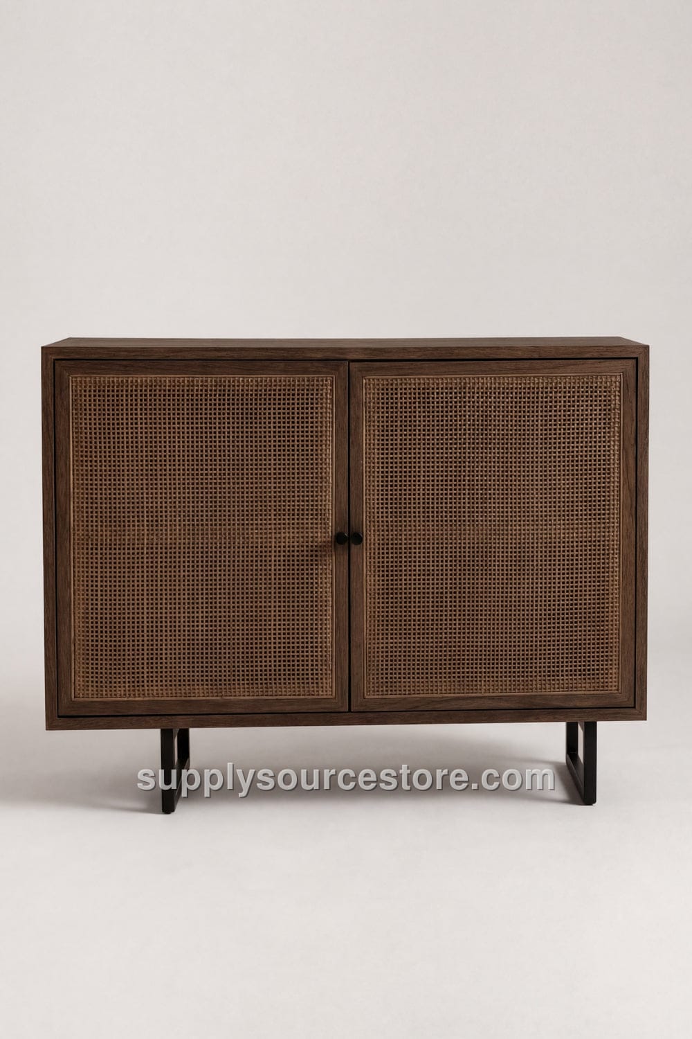 Rattan Wood Console