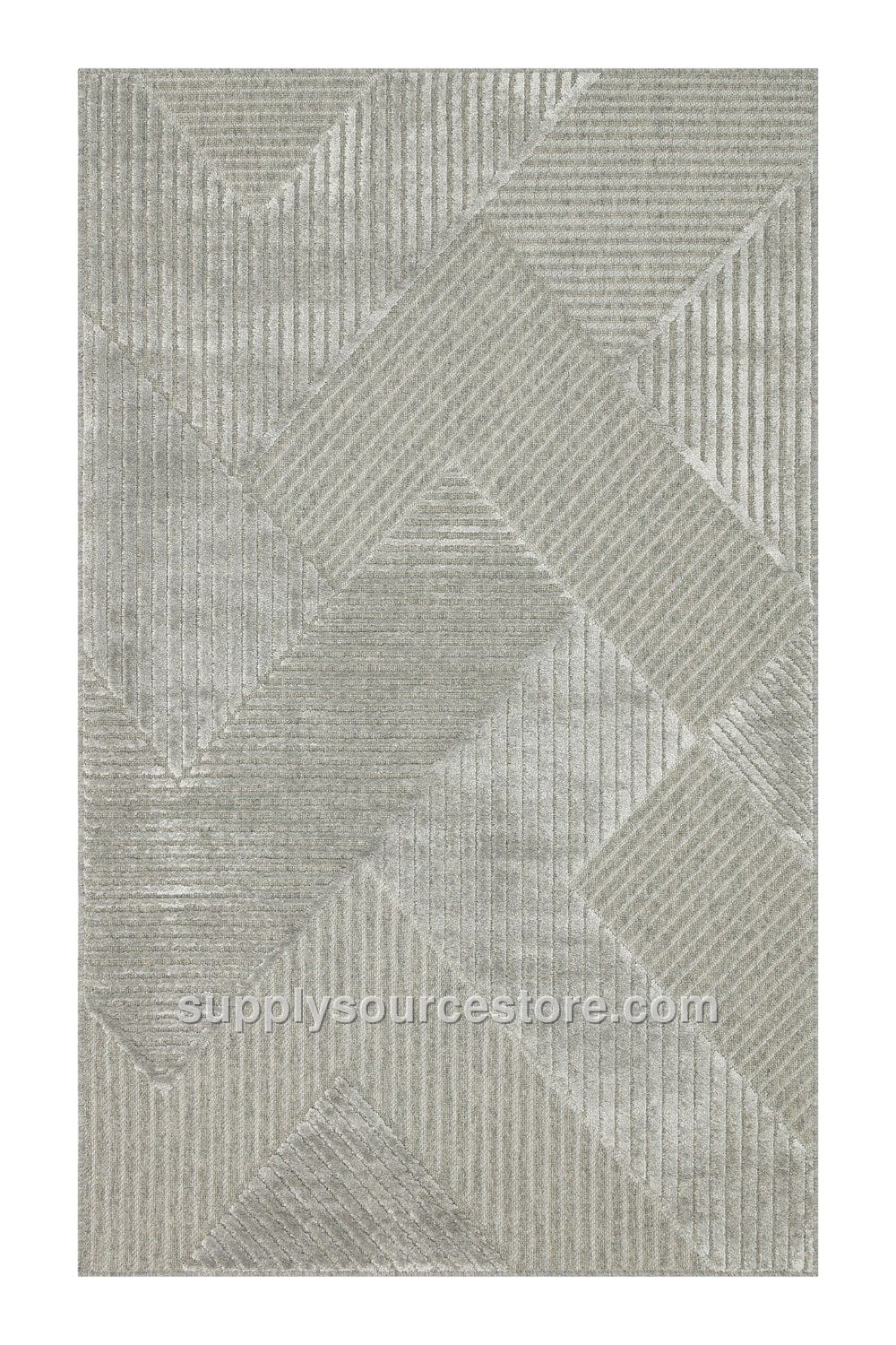 Wool and Viscose Blend Woven Rug · SS-015207