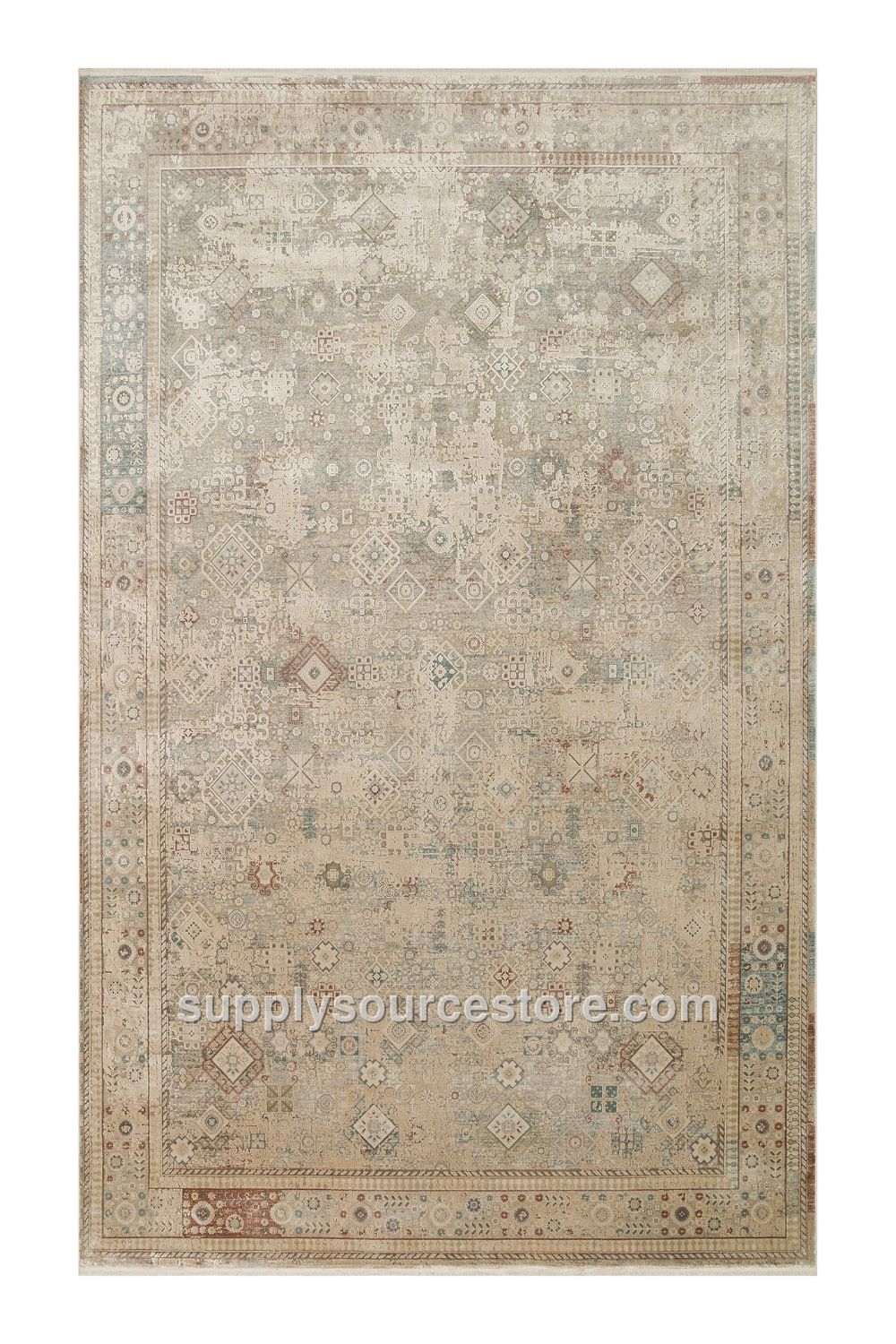 Over-Dyed Vintage Look Woven Rug · SS-015212