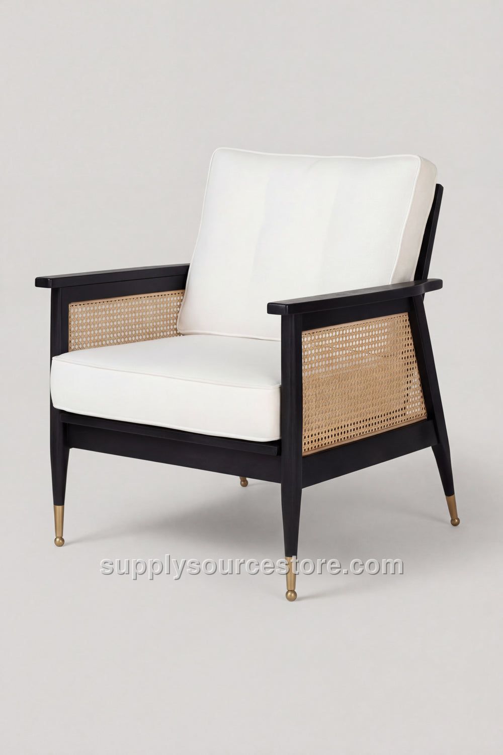 Wicker Single Wood Chair