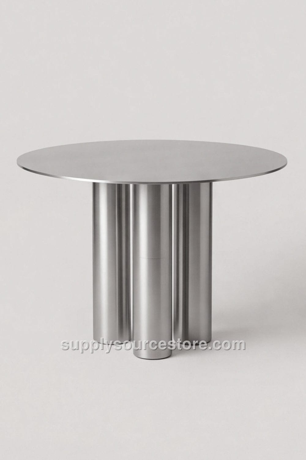 Steel Pedestal Round Table