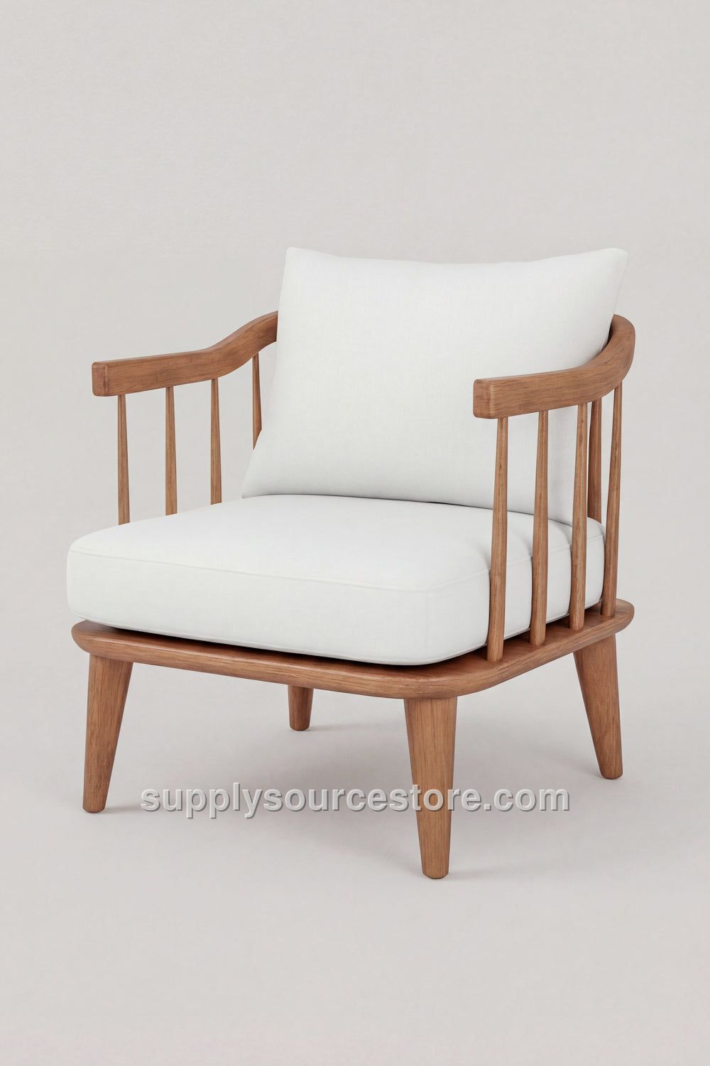Padded Single Wooden Chair