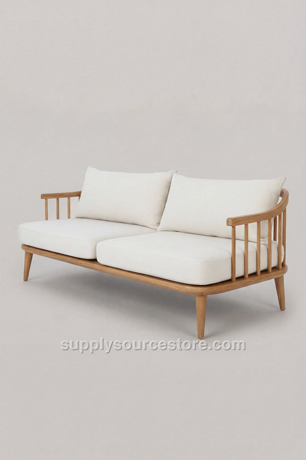 Cushioned Double Wooden Chair