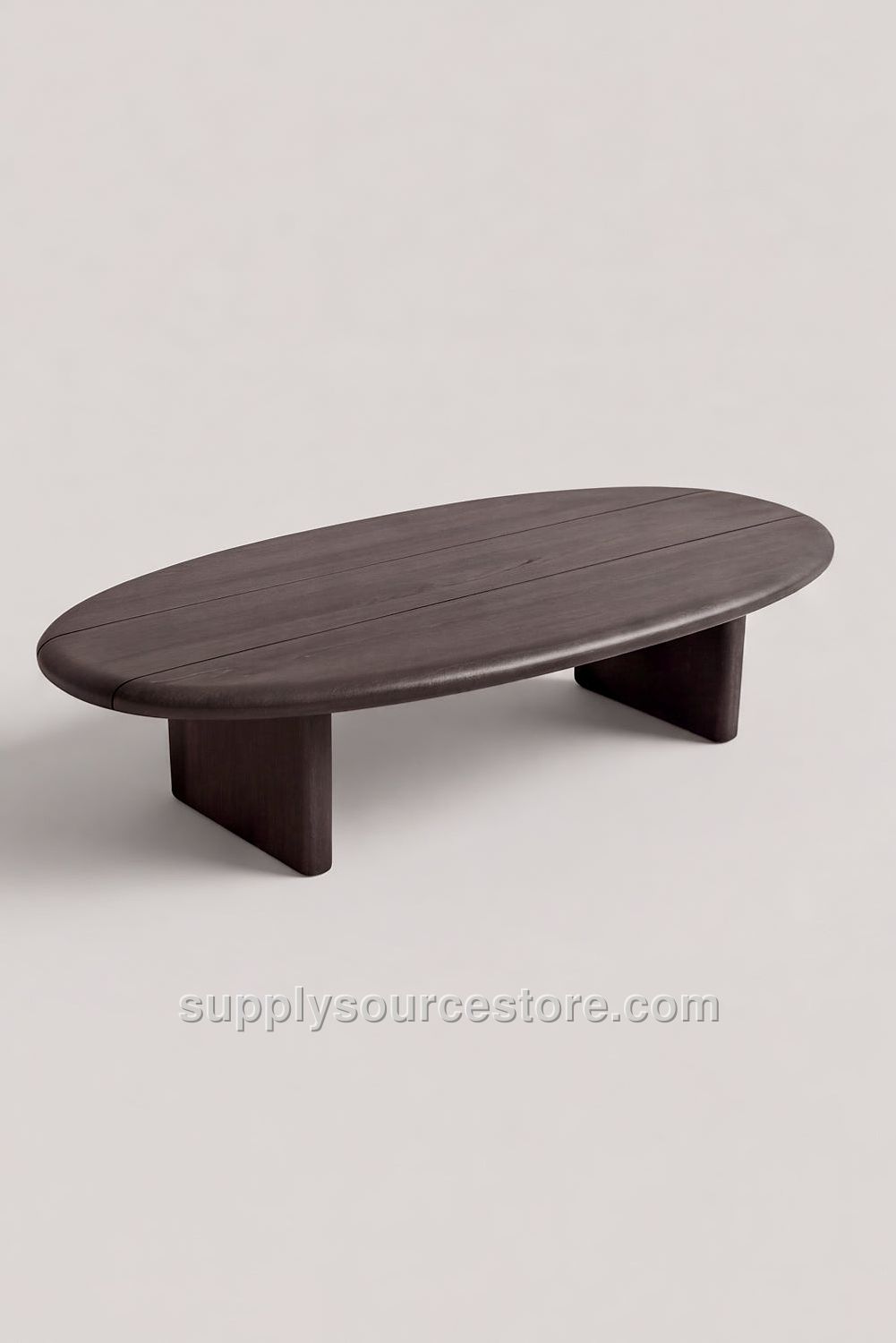 Wooden Oval Coffee Table